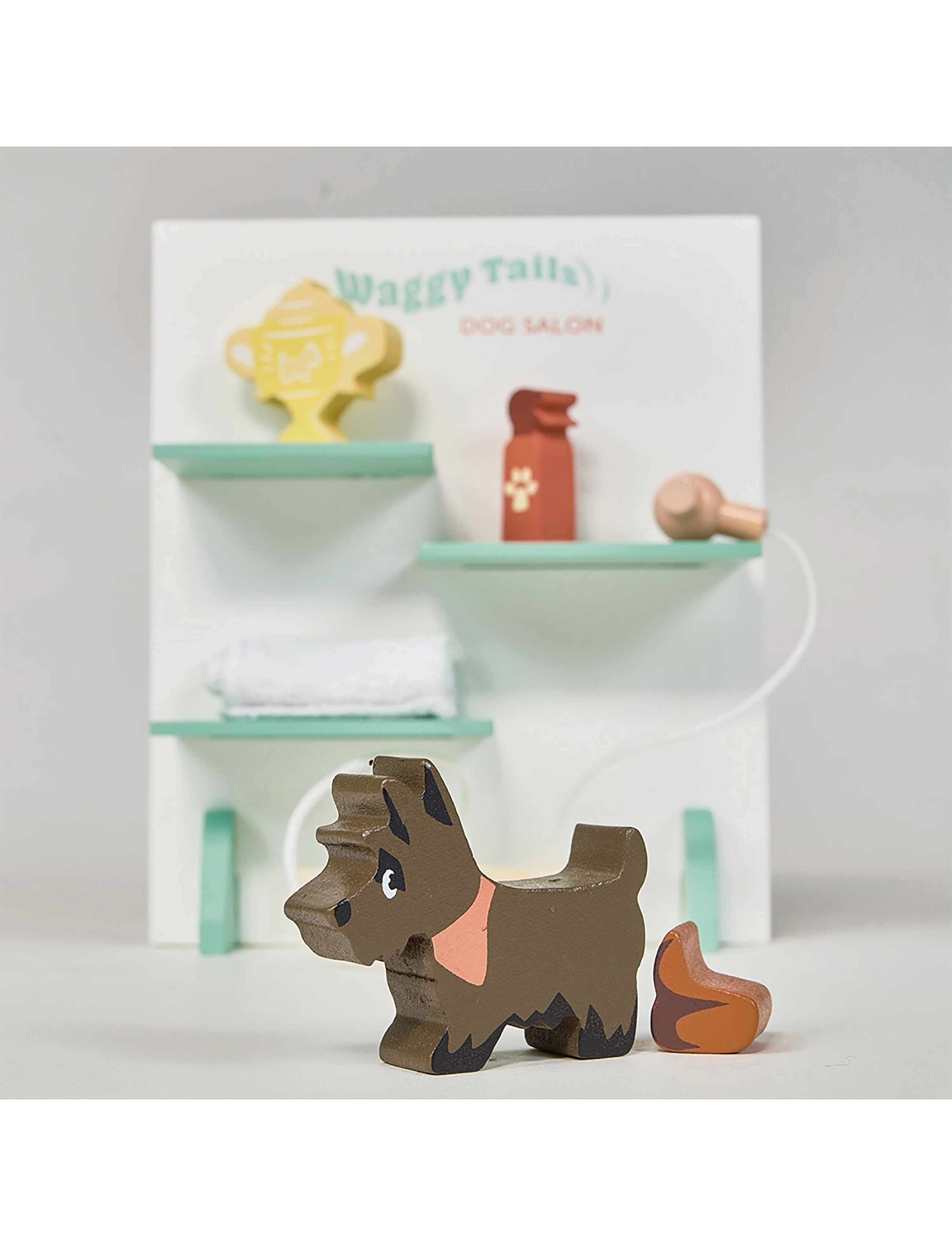 Tender Leaf - Dollhouse Set - Waggy Tails Dog Salon - legesæt - green - 2