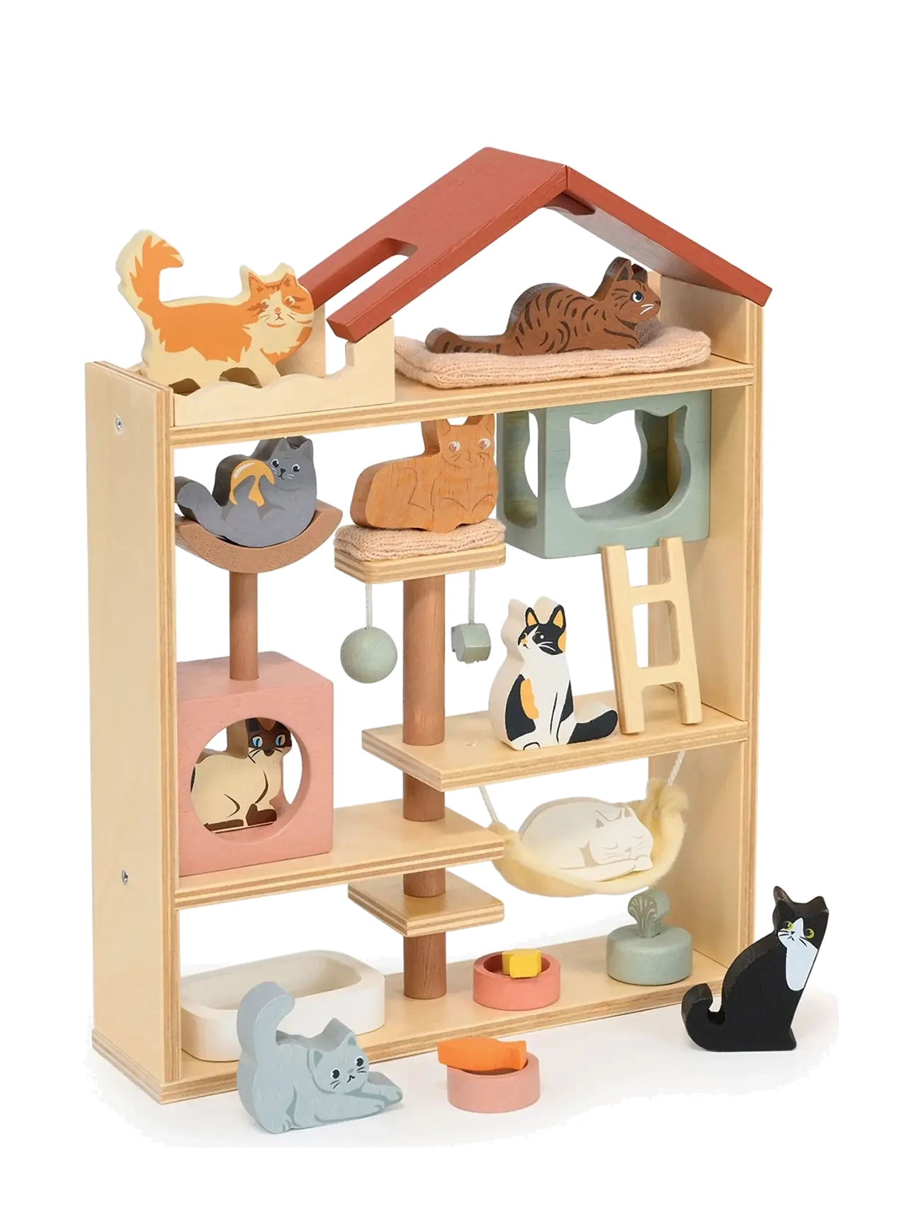 Tender Leaf - Cat Hotel - Purrfect Stay - priedai lėlių namams - multi - 2