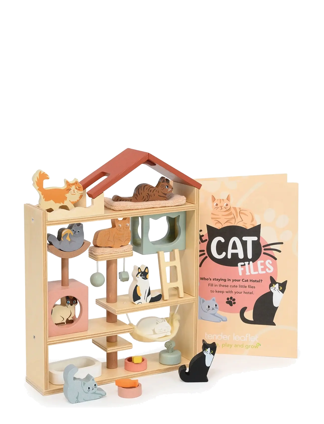 Tender Leaf - Cat Hotel - Purrfect Stay - priedai lėlių namams - multi - 3