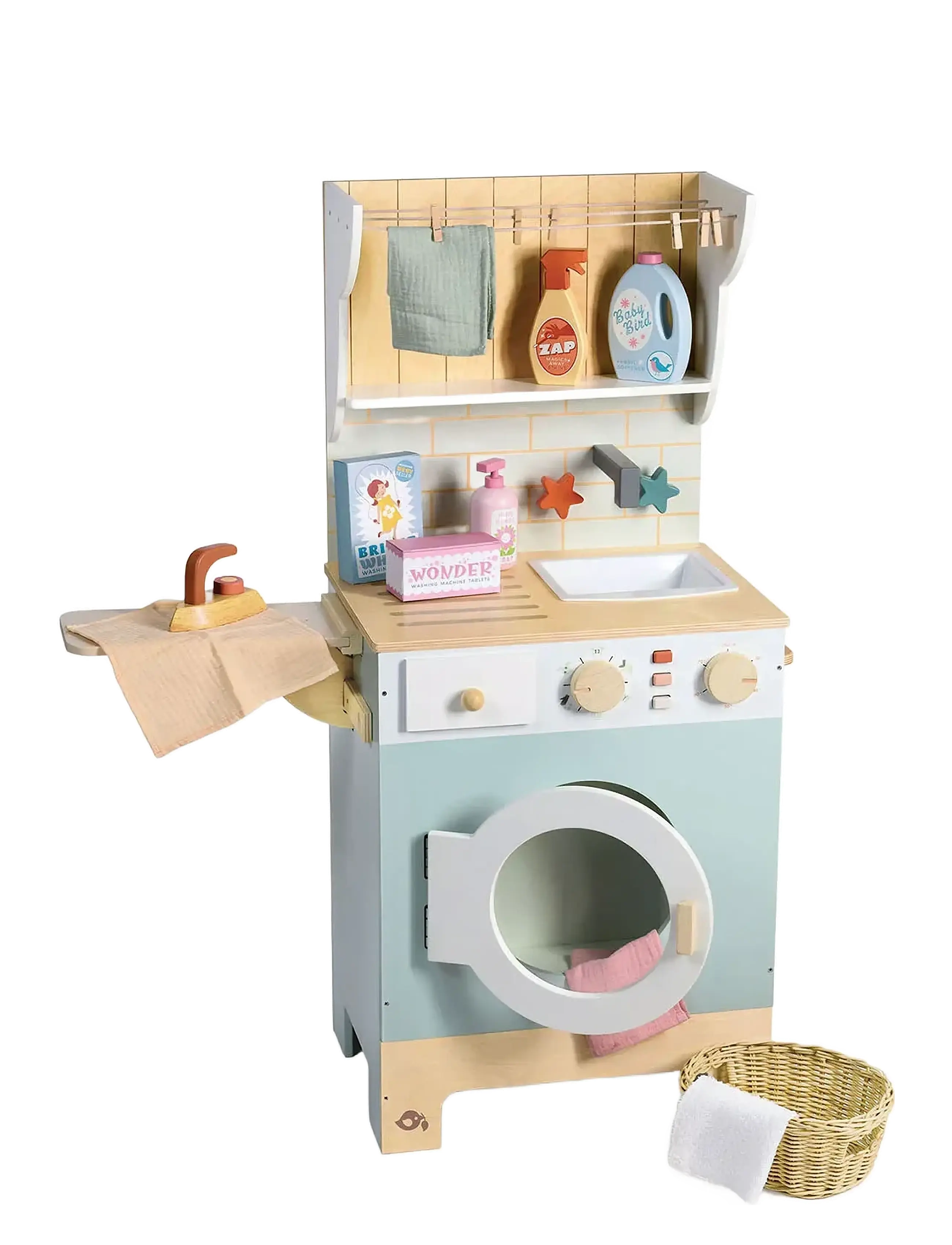 Tender Leaf Laundrette Washing Machine - Mänguasjad - LIGHT BLUE / multi