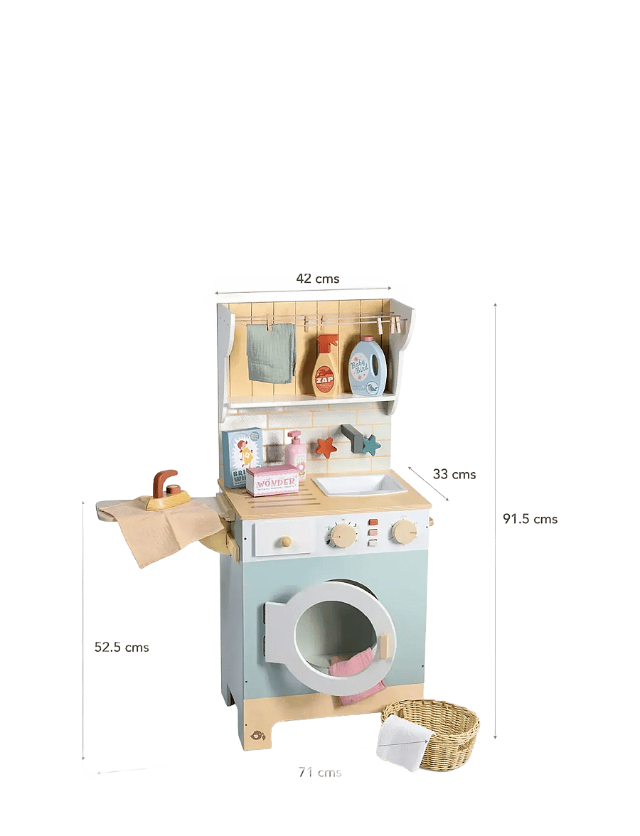 Tender Leaf - Laundrette Washing Machine - koristamismänguasjad - light blue - 2