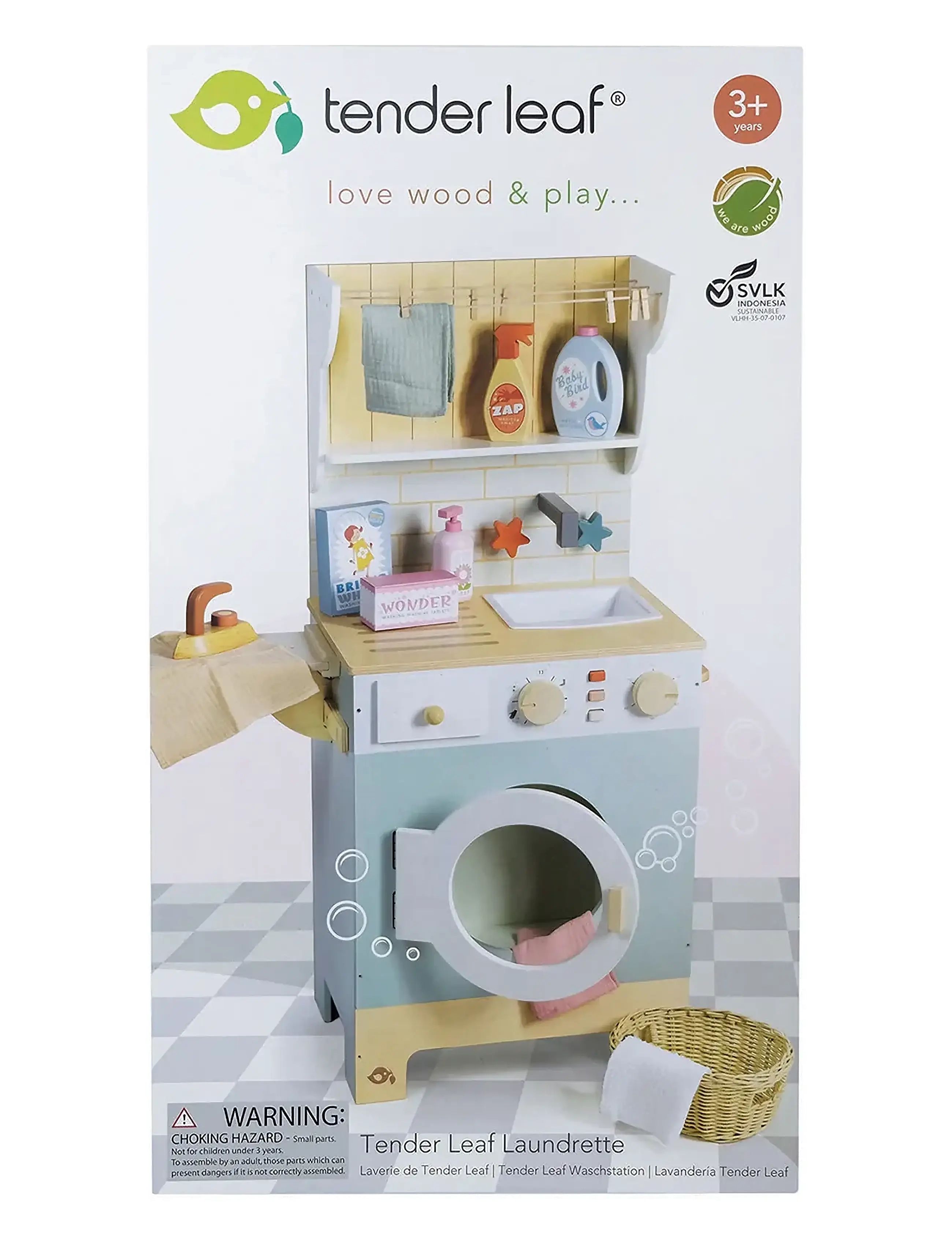 Tender Leaf - Laundrette Washing Machine - städutrustning - light blue - 3