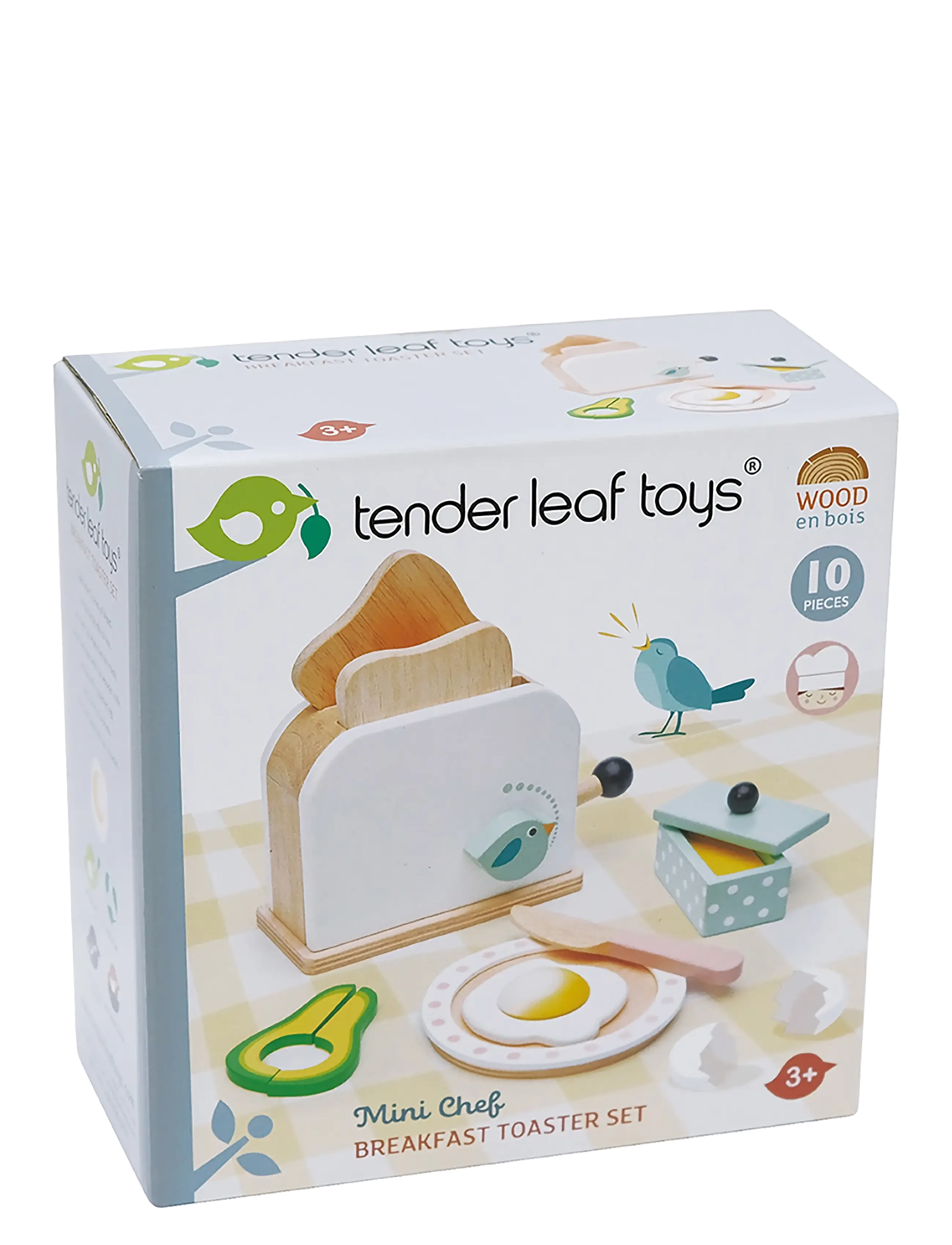 Tender Leaf - Mini Chef - Breakfast Toaster Set - legemad & legekager - multi - 2