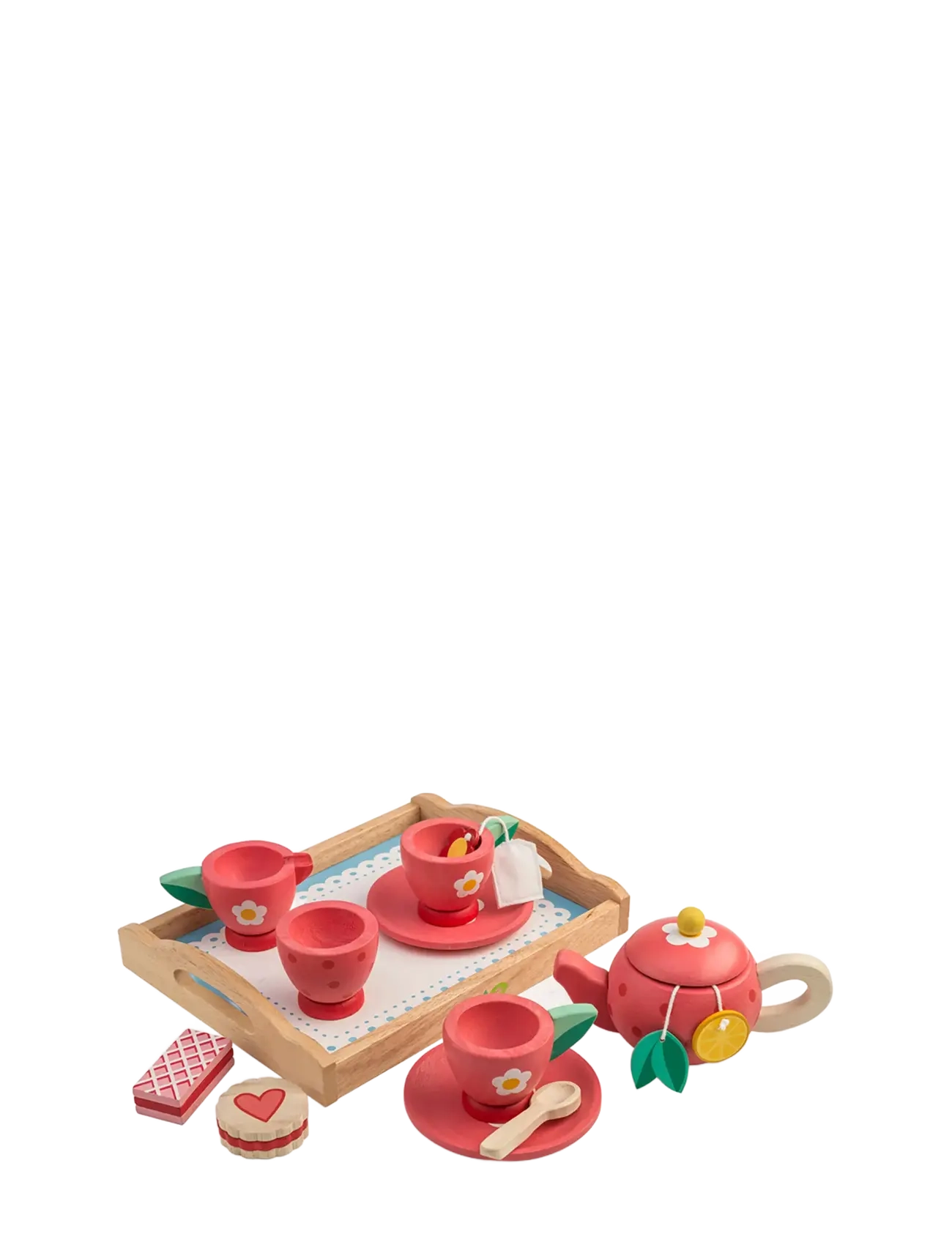 Tea Tray Set - Strawberry - RED