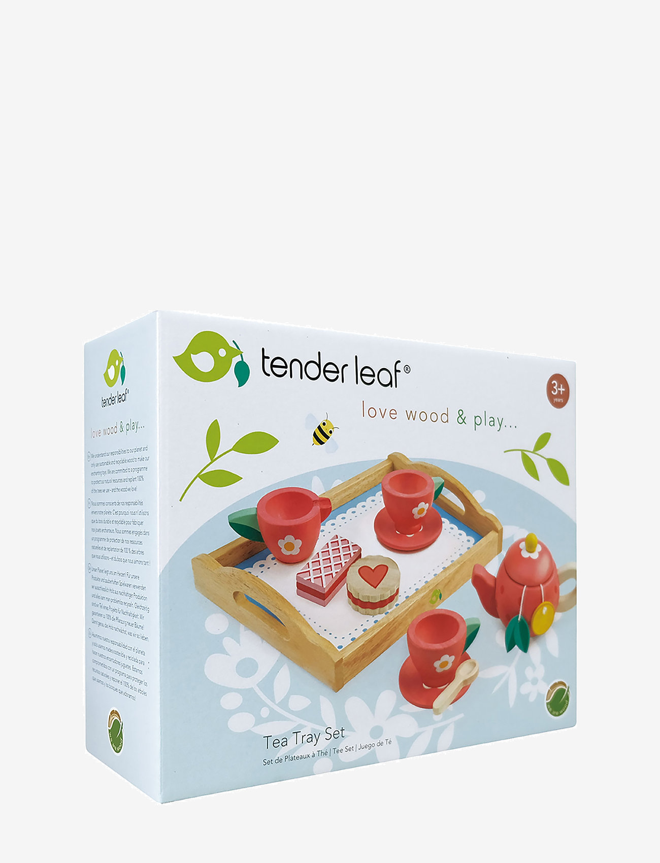 Tender Leaf - Tea Tray Set - Strawberry - kaffe & teserviser - red - 2