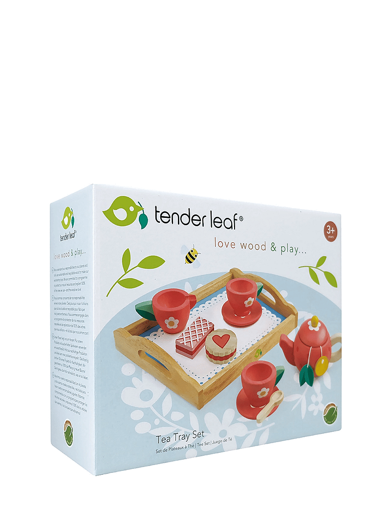 Tender Leaf - Tea Tray Set - Strawberry - kohvi & teekomplektid - red - 2