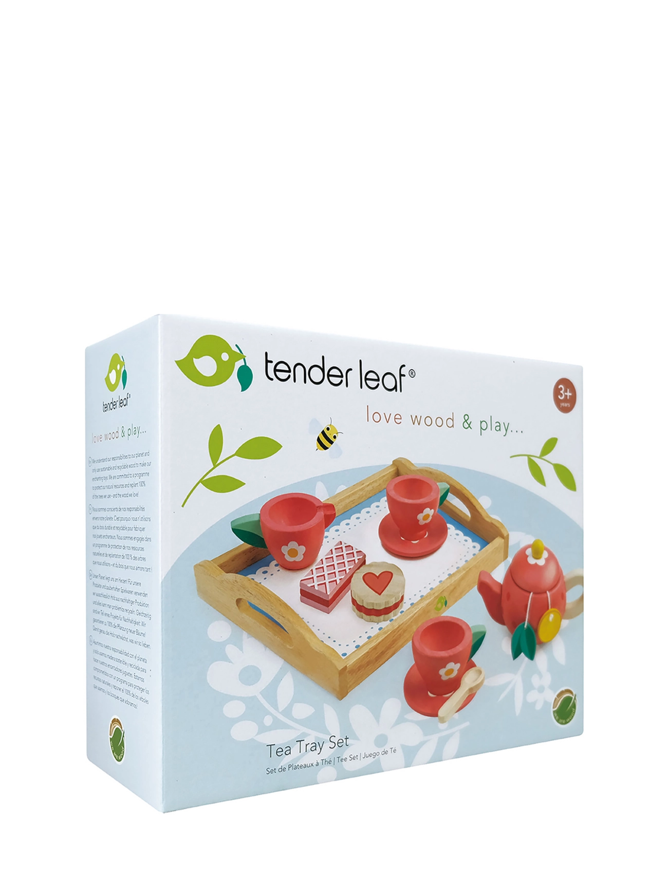 Tender Leaf - Tea Tray Set - Strawberry - kaffe & teserviser - red - 2