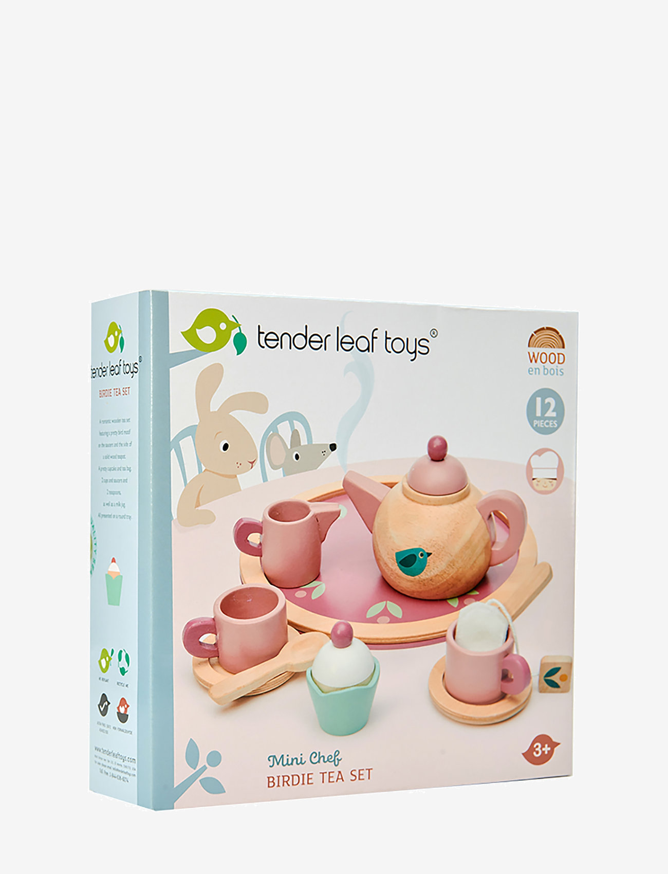 Tender Leaf - Mini Chef - Birdie Tea Set - kaffesæt & tesæt - multi - 1