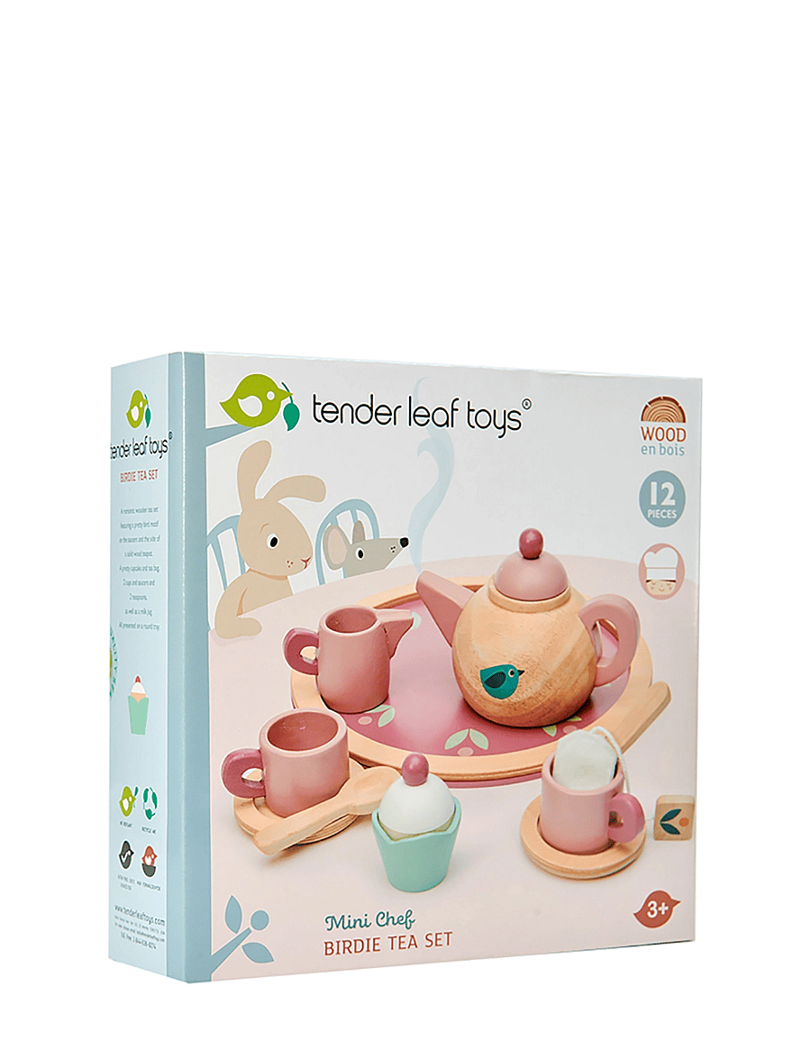 Tender Leaf - Mini Chef - Birdie Tea Set - kaffesæt & tesæt - multi - 2