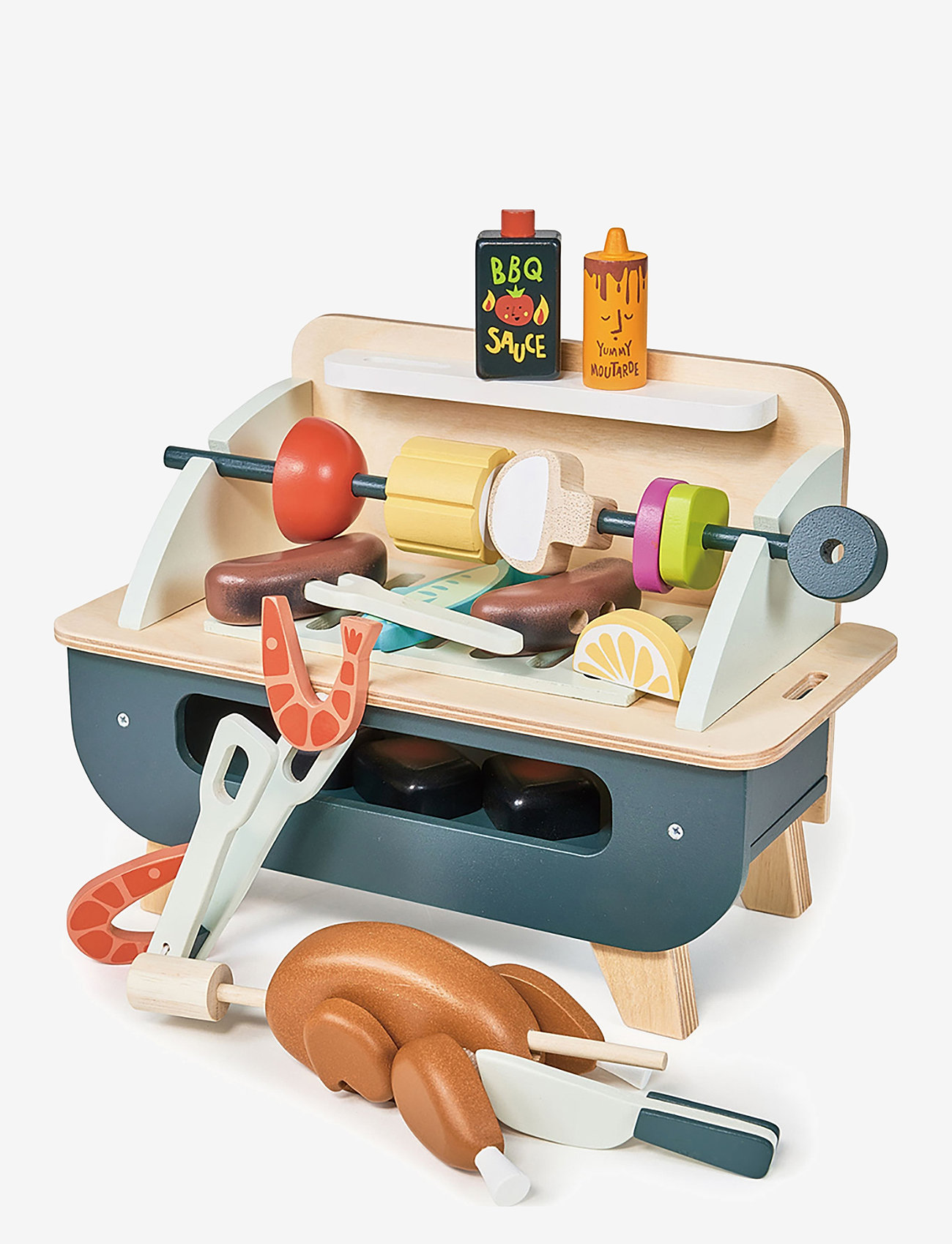 Tender Leaf - BBQ Play Set - leksaksmat & leksakstårtor - blue - 2