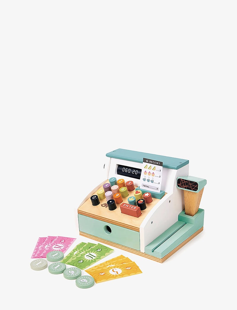 Tender Leaf - Till with Play Money - White - mänguasjade turuplats - green - 1