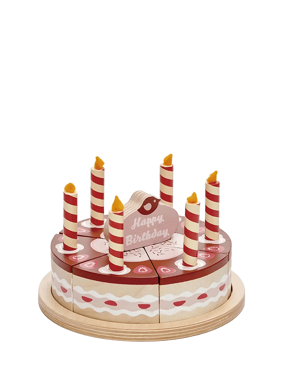 Tender Leaf - Birthday Cake - Chocolate - leksaksmat & leksakstårtor - multi - 1