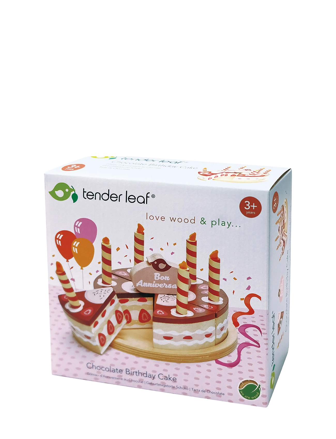 Tender Leaf - Birthday Cake - Chocolate - leksaksmat & leksakstårtor - multi - 3