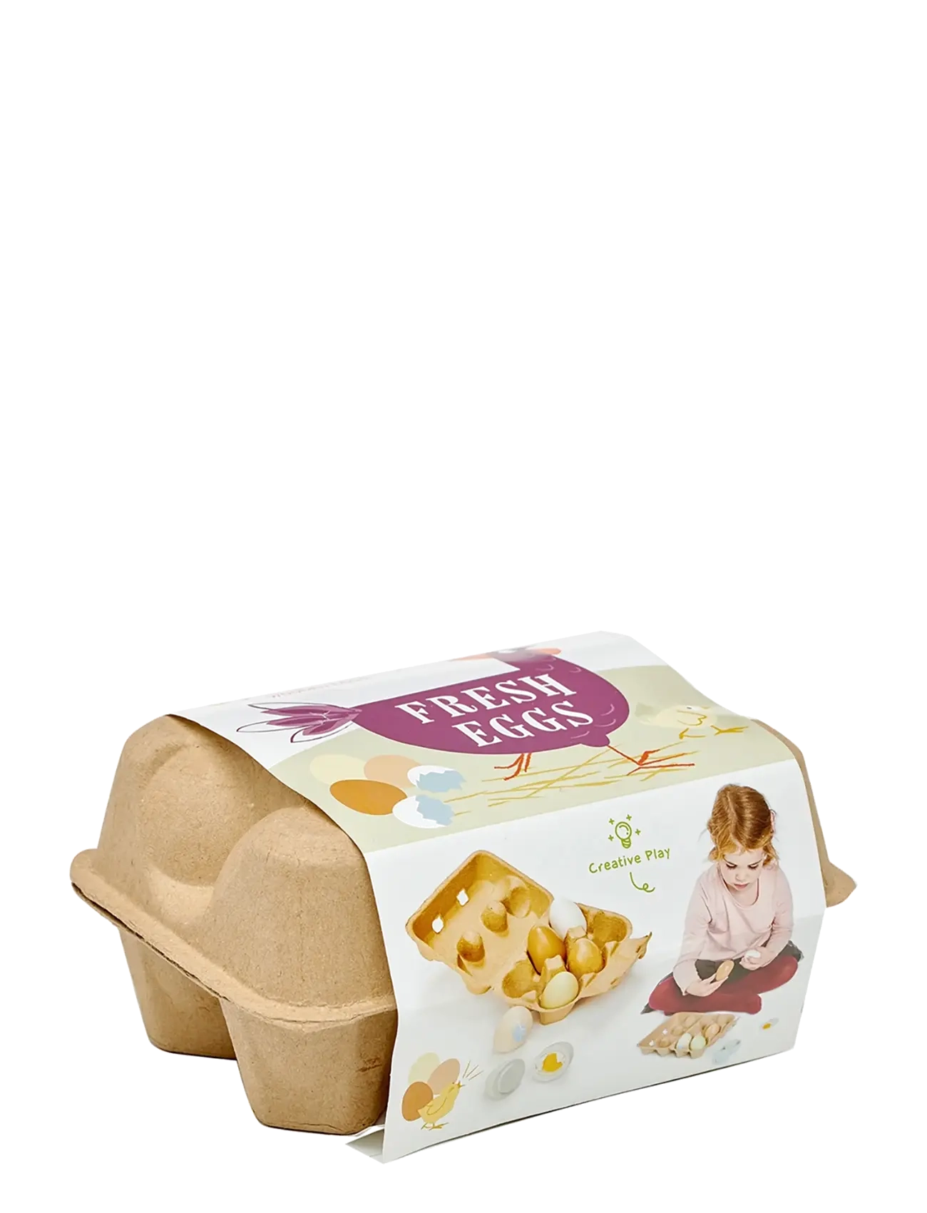 Tender Leaf Wooden Eggs in Tray - Lekemat & Lekekaker - MULTI / multi
