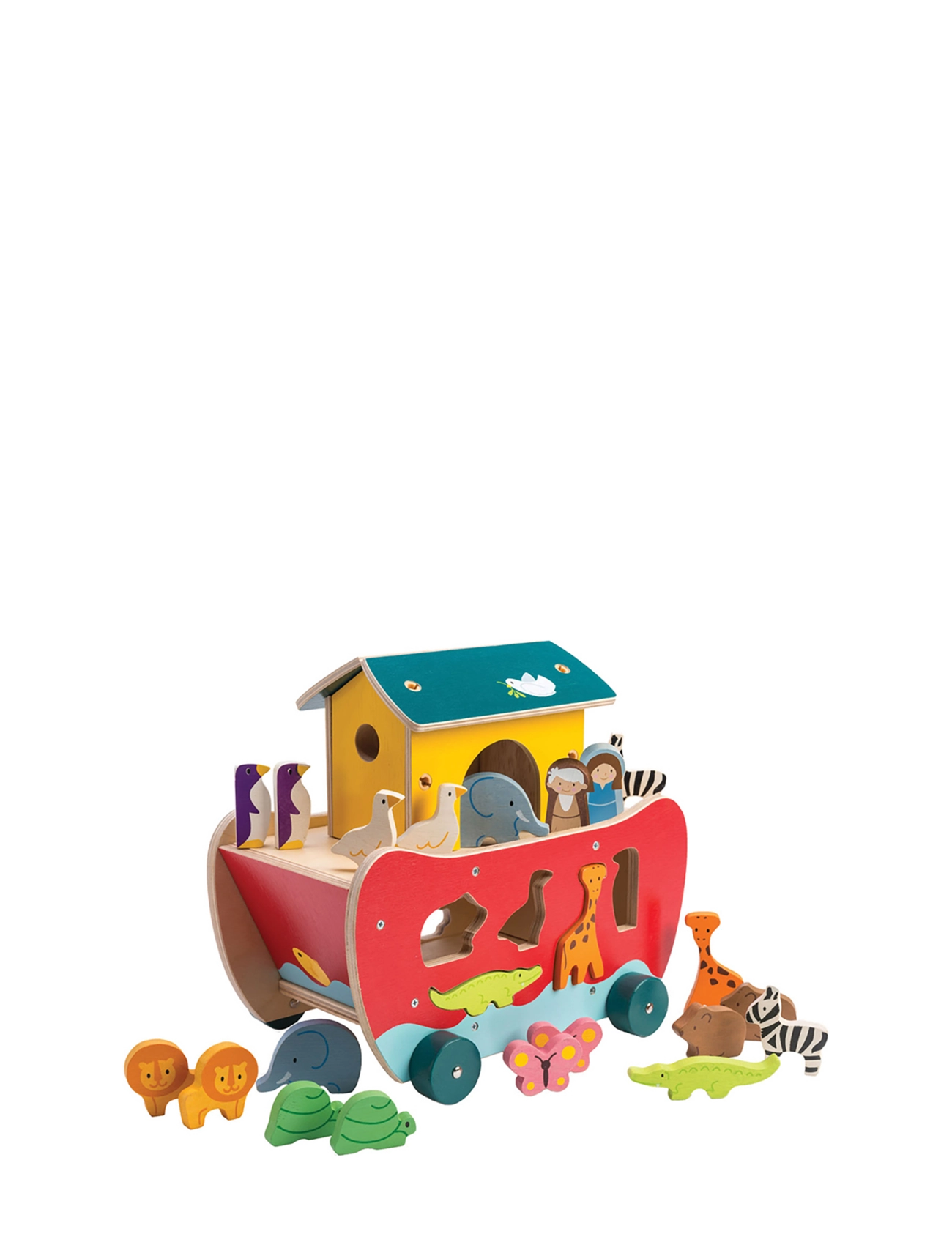 Tender Leaf Shape Sorter - Noah's Ark - Large - Træfigurer - MULTI / multi
