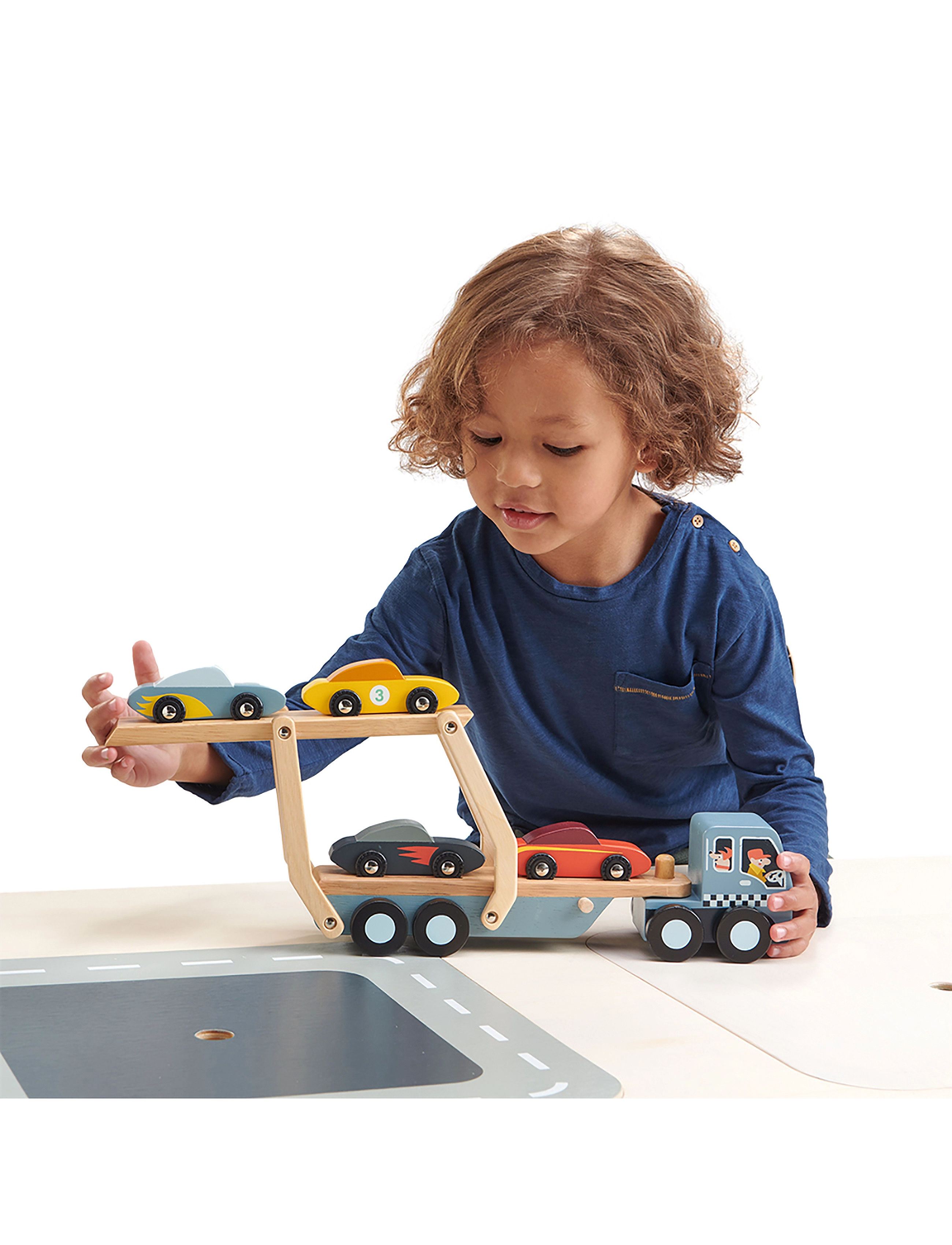 Tender Leaf Car Transporter, One Size, Multi/patterned, Legetøjskøretøjer > Lastbiler, Børn