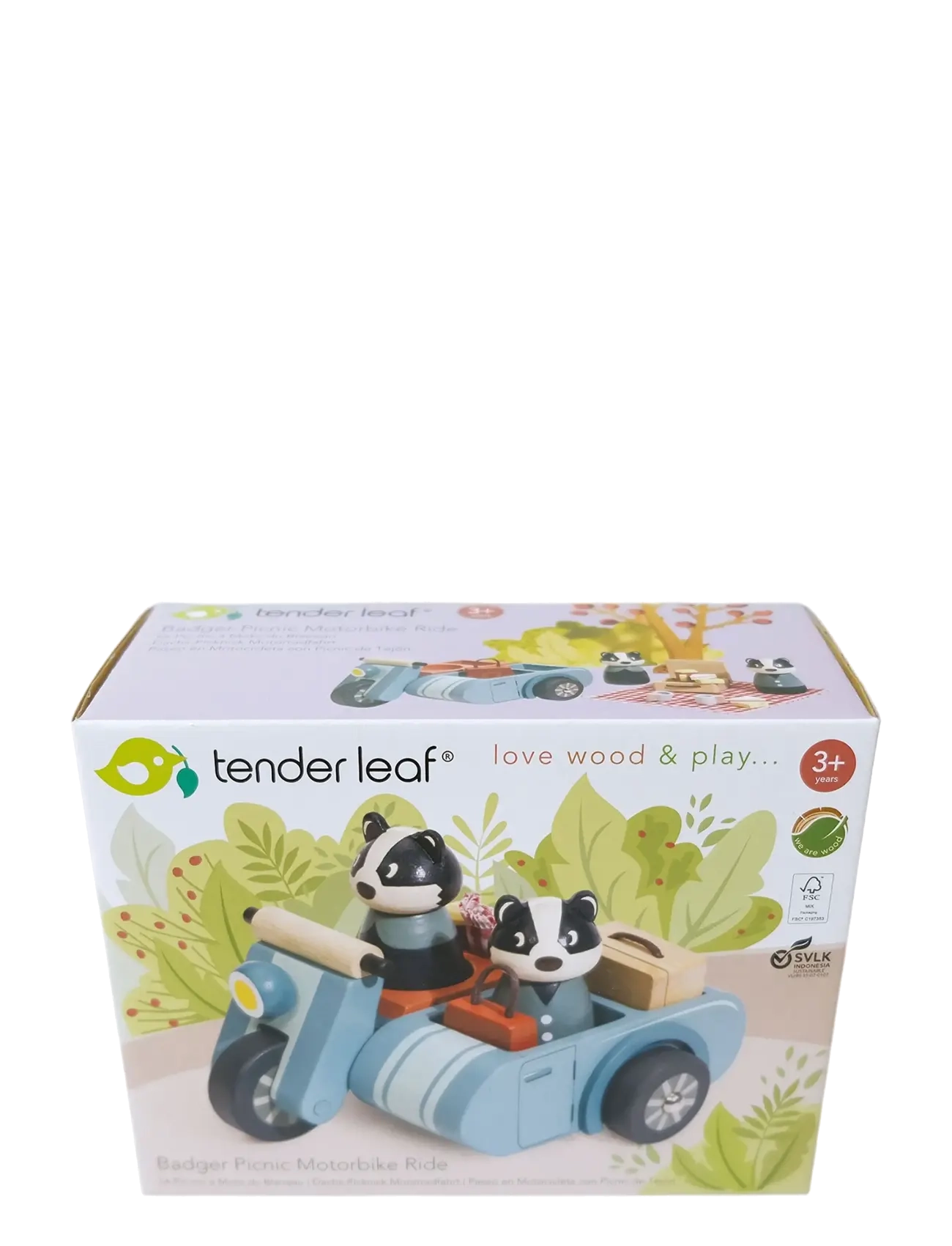 Tender Leaf - Badger Picnic Motorbike Ride - Žaidimų rinkiniai ir veiksmo figūrėlės - blue - 3