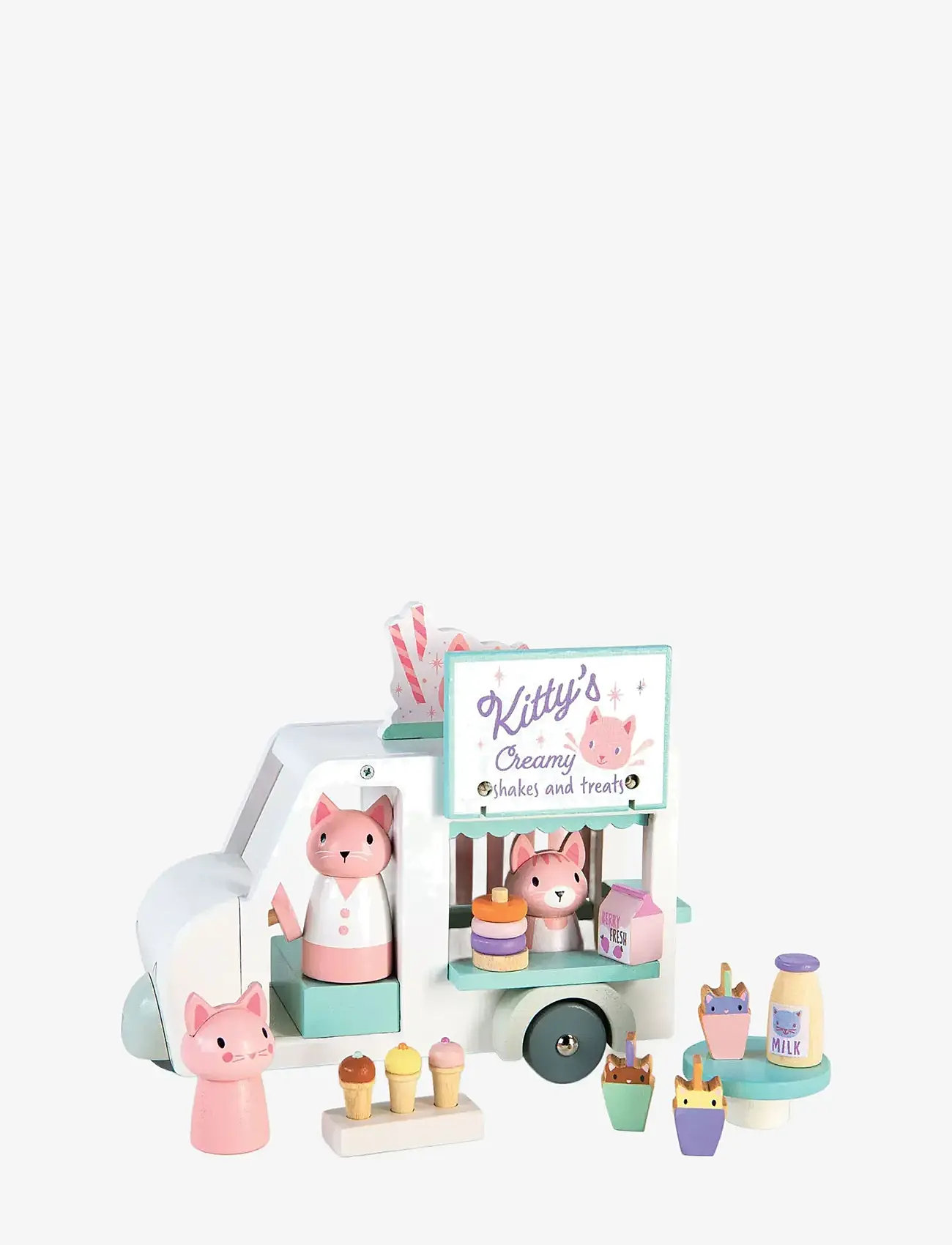 Tender Leaf - Kitty's Milkshake Van - legesæt - white - 0