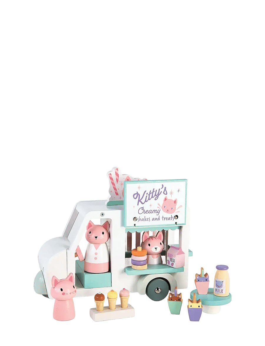 Tender Leaf - Kitty's Milkshake Van - mängukomplektid - white - 0