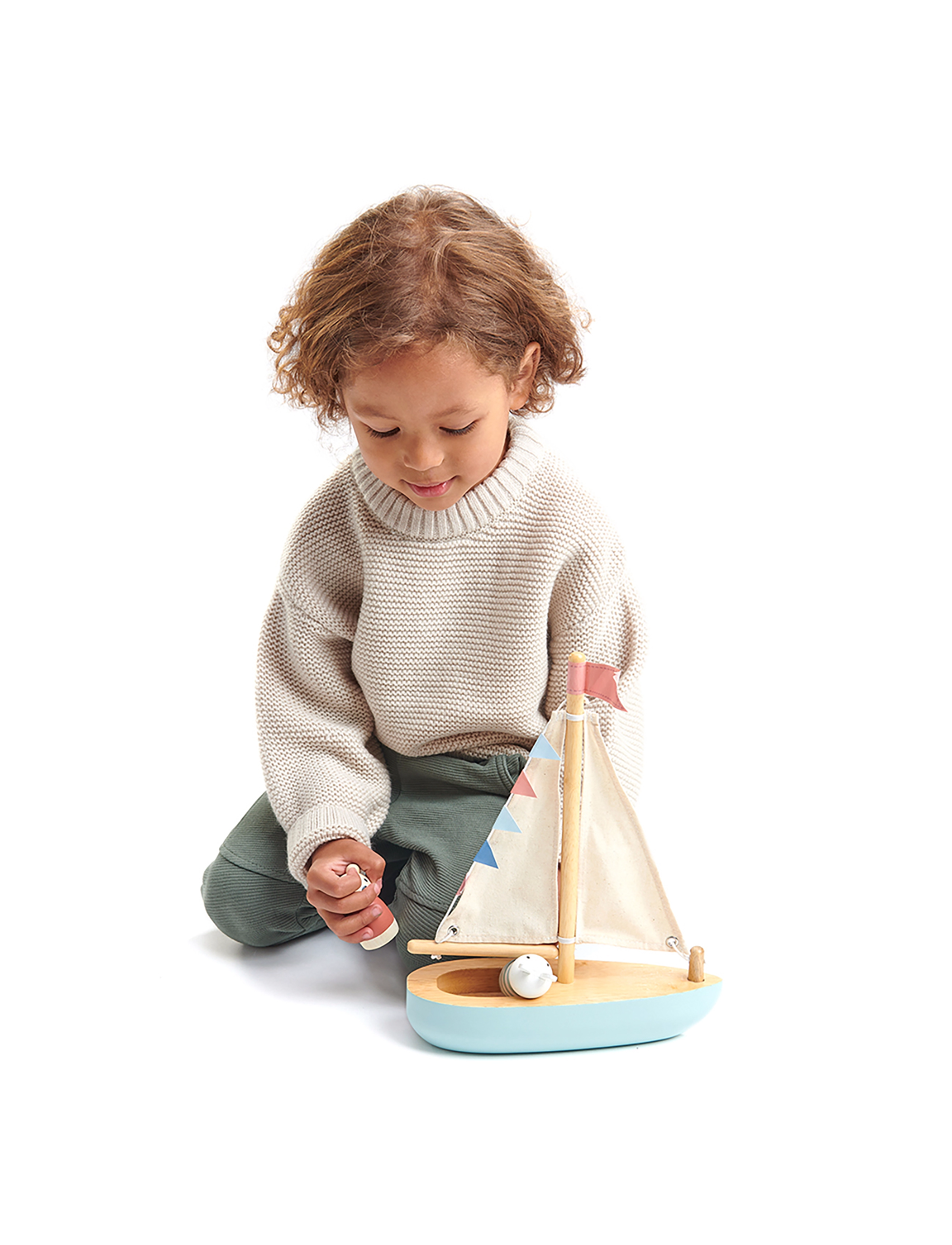 Tender Leaf Sailaway Boat, Børn, Boats, Multi/mønstret, Str: ONE SIZE