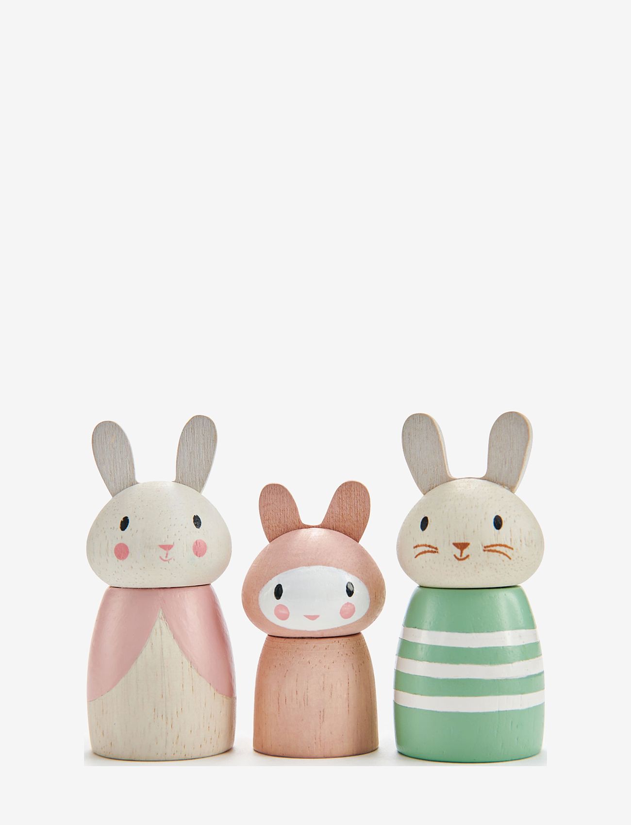 Tender Leaf - Bunny Family - träfigurer - multi - 1
