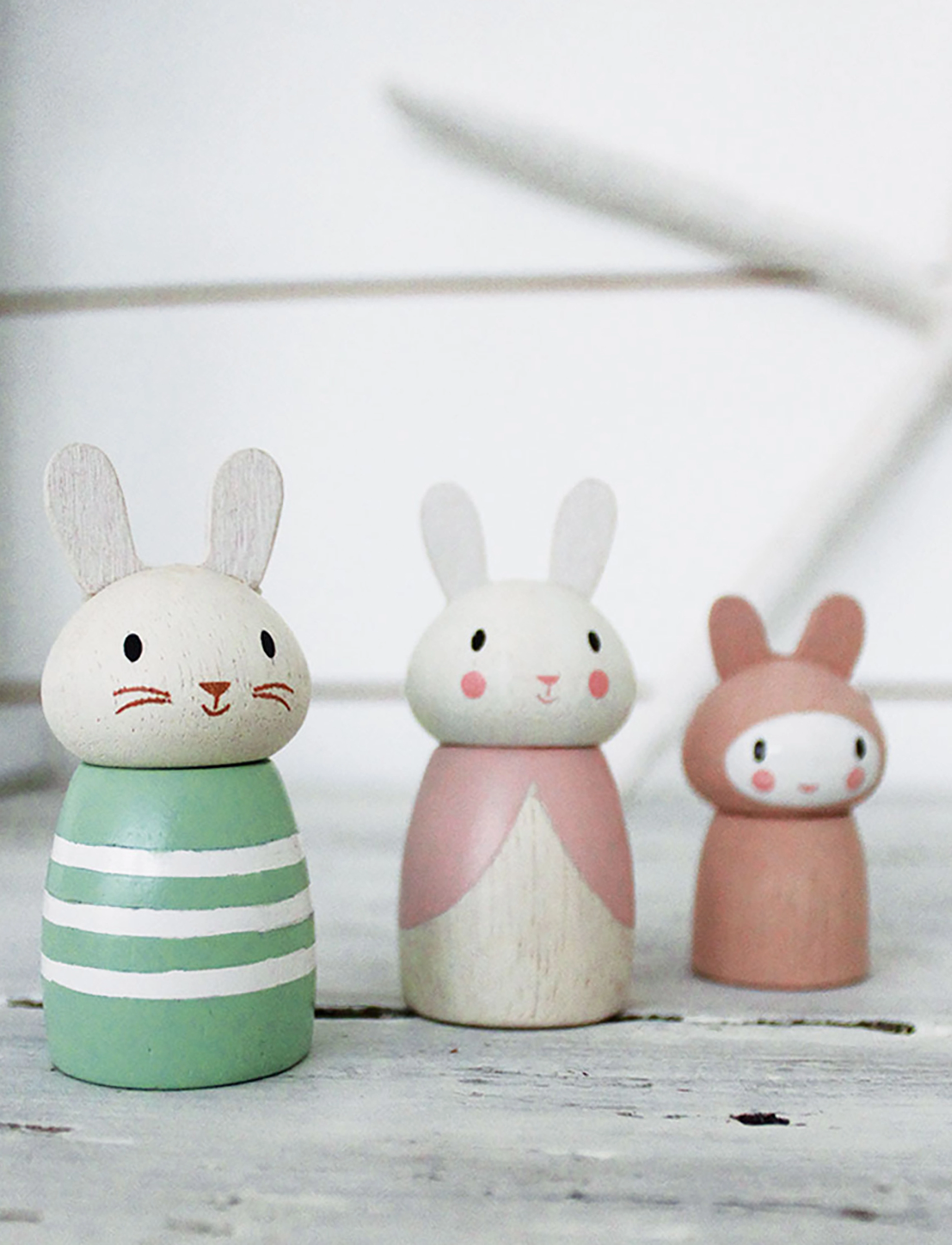 Tender Leaf Bunny Family, One Size, Multi/patterned, Legesæt Og Actionfigurer > Træfigurer, Børn