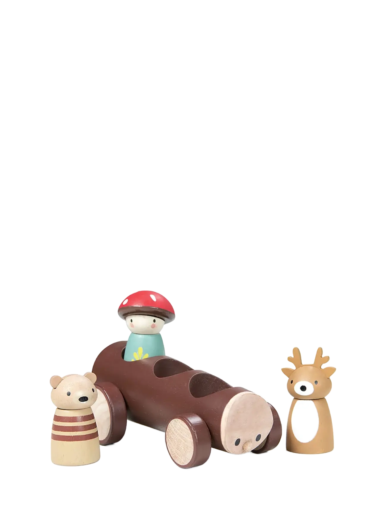 Tender Leaf - Timber Taxi - leksaksbilar - brown - 2
