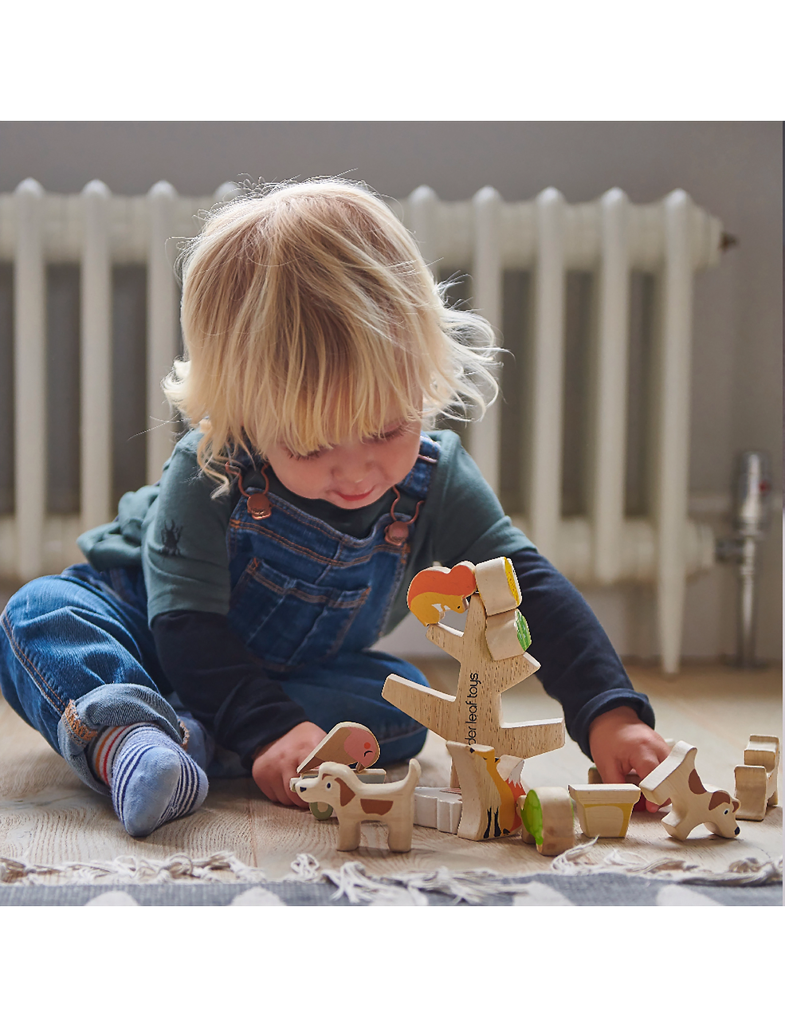Tender Leaf Stacking Garden Friends, Børn, Stackable Blocks, Multi/mønstret, Str: ONE SIZE