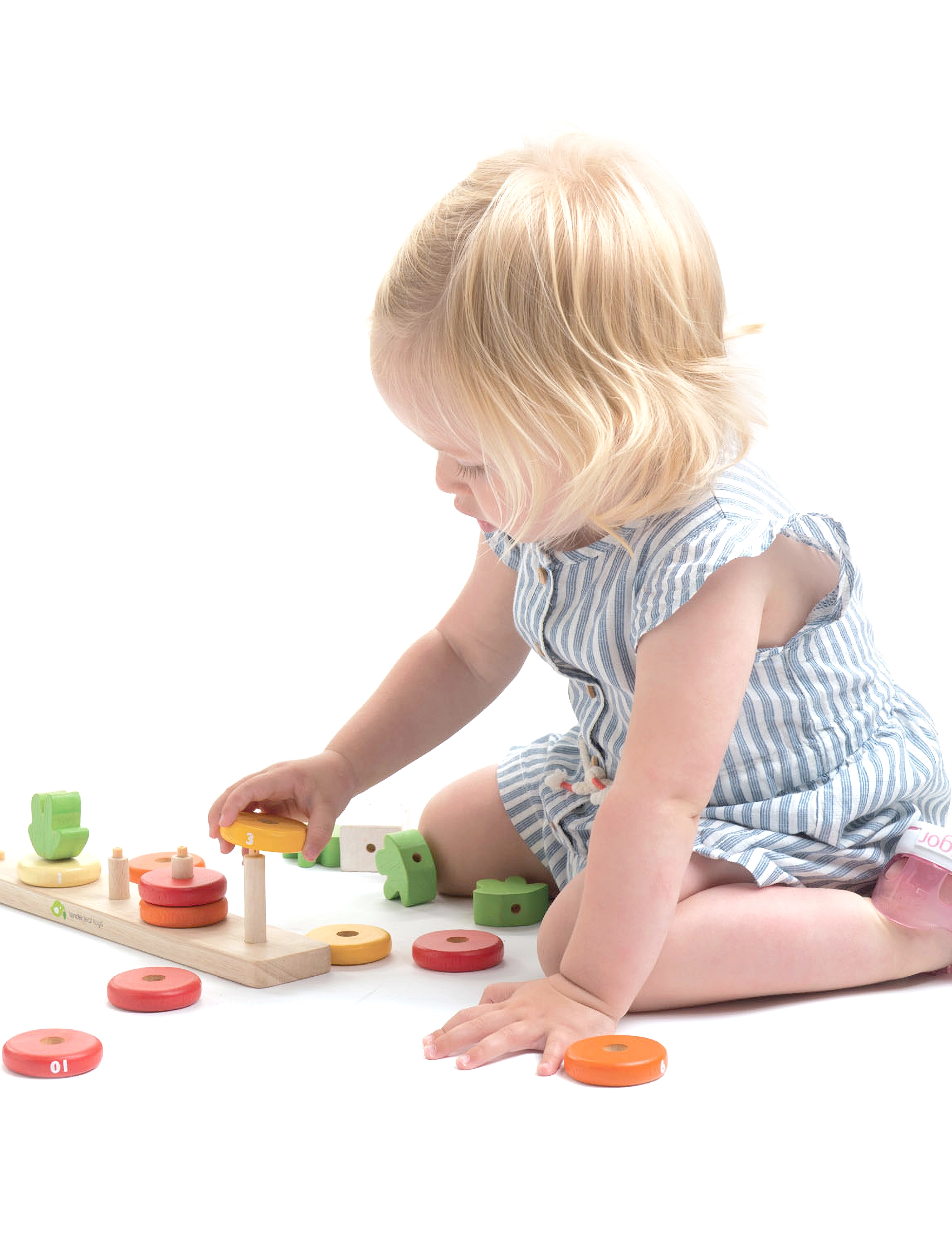 Tender Leaf - Stacker Game Counting Carrots - stapelbara klossar - multi - 3