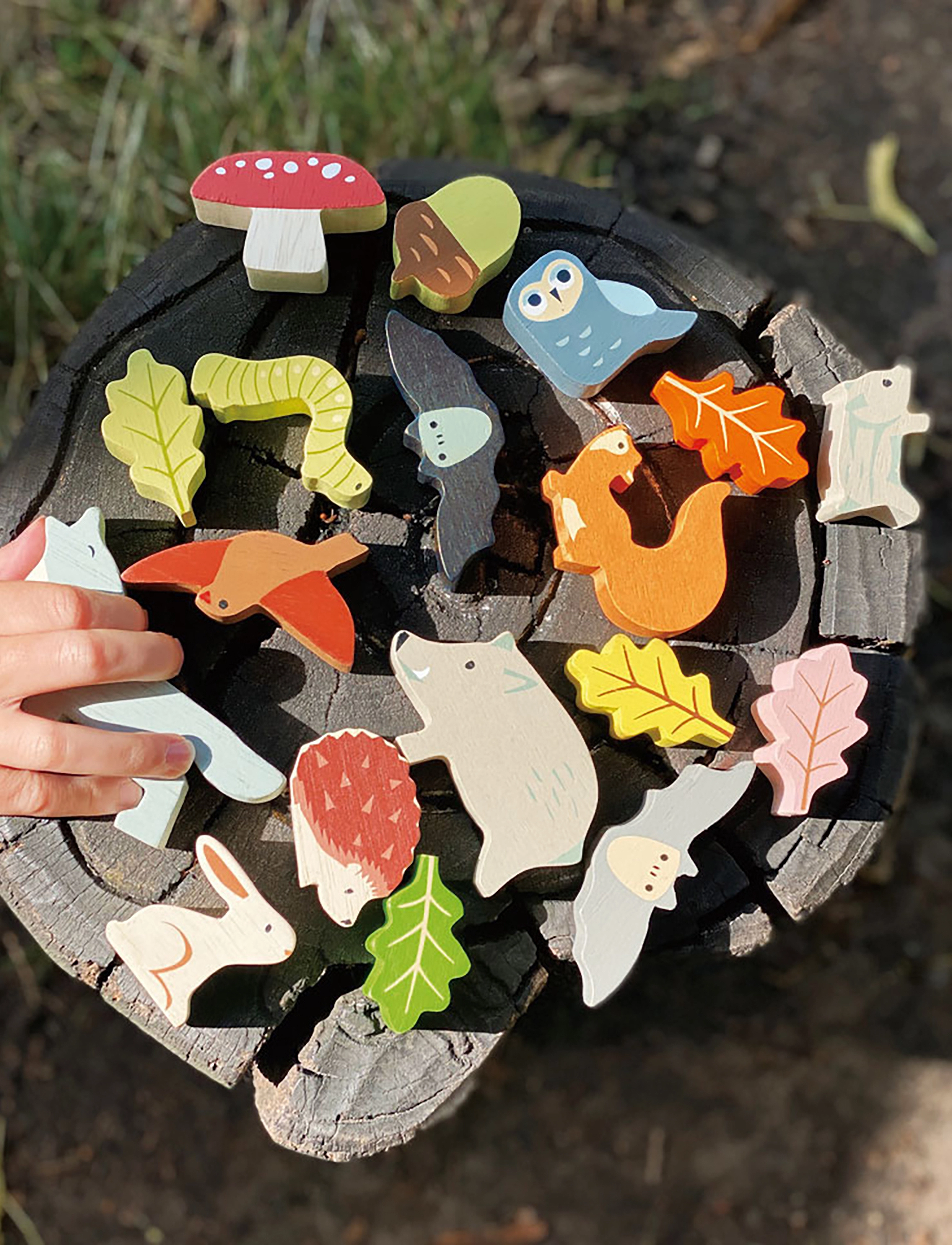 Tender Leaf - Stacking Forest - puslespill i tre - multi - 4