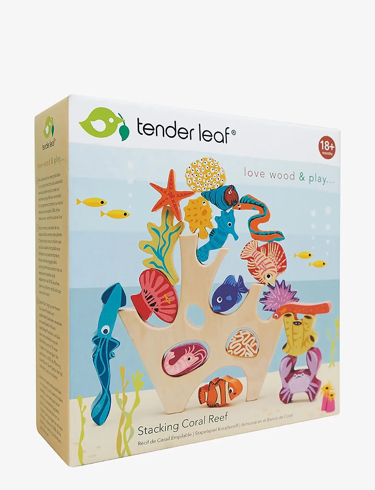 Tender Leaf - Stacking Coral Reef - stapelbare blokk - multi - 3