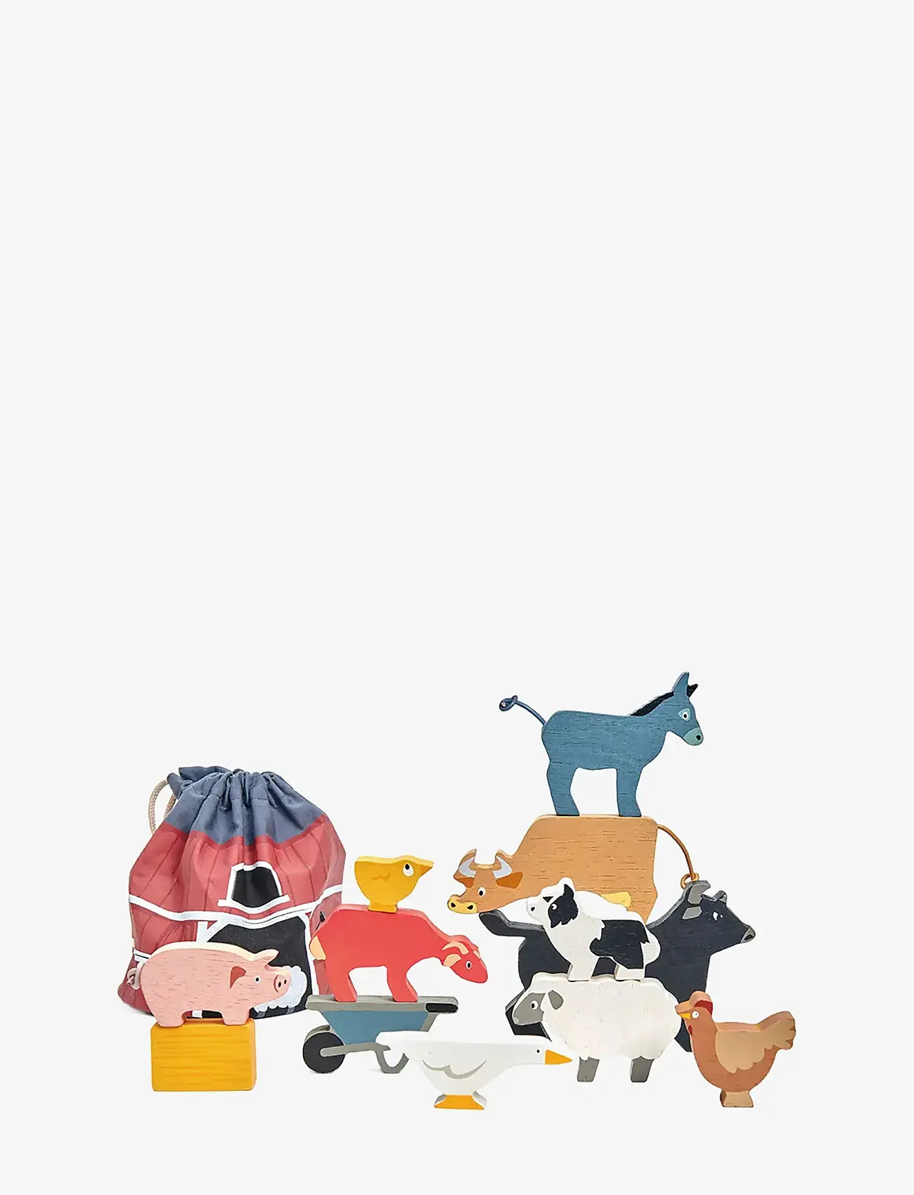 Tender Leaf - Stacking Farmyard Animals - stapelbare blokk - multi - 1