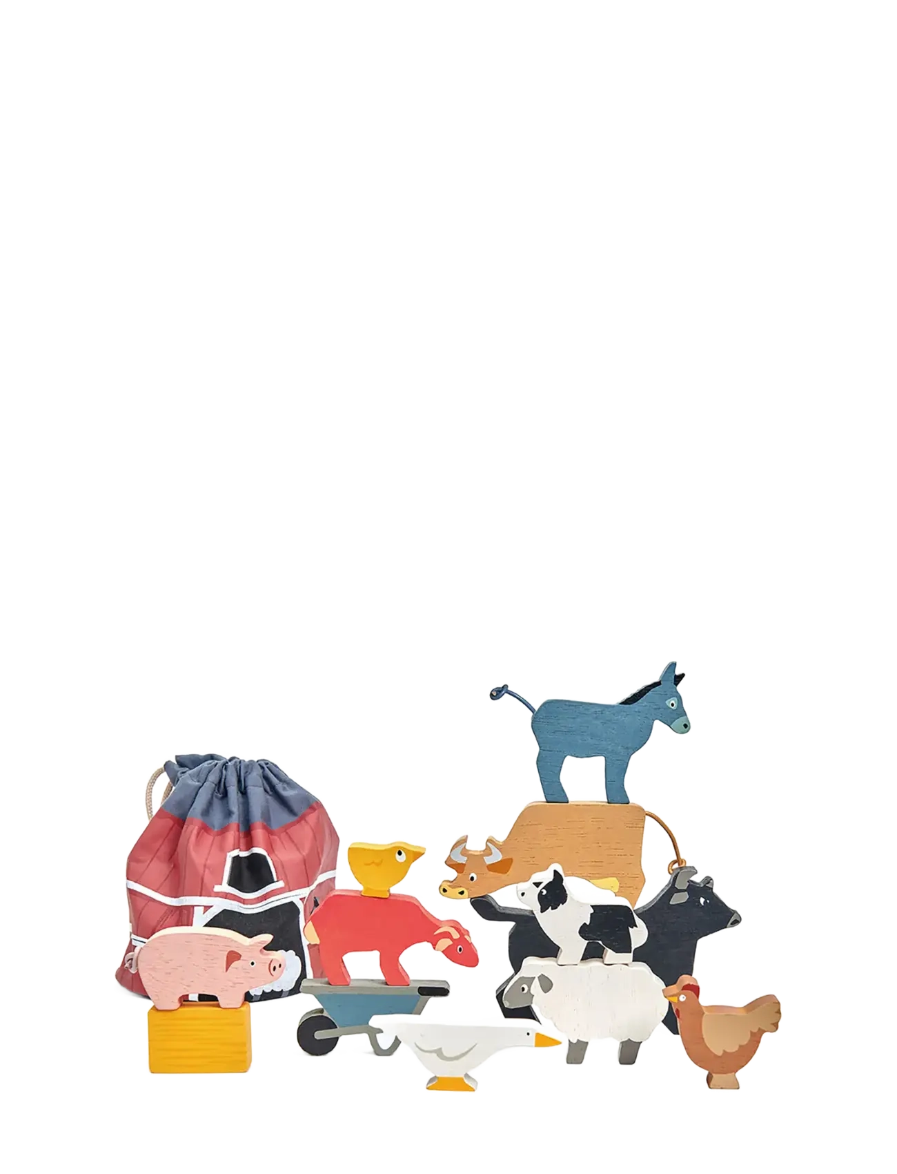 Tender Leaf Stacking Farmyard Animals - Træfigurer - MULTI / multi