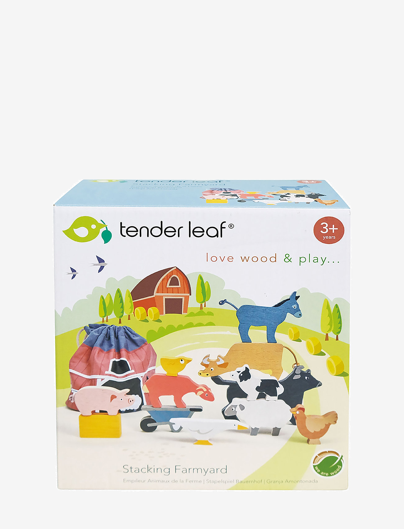 Tender Leaf - Stacking Farmyard Animals - stapelbare blokk - multi - 2