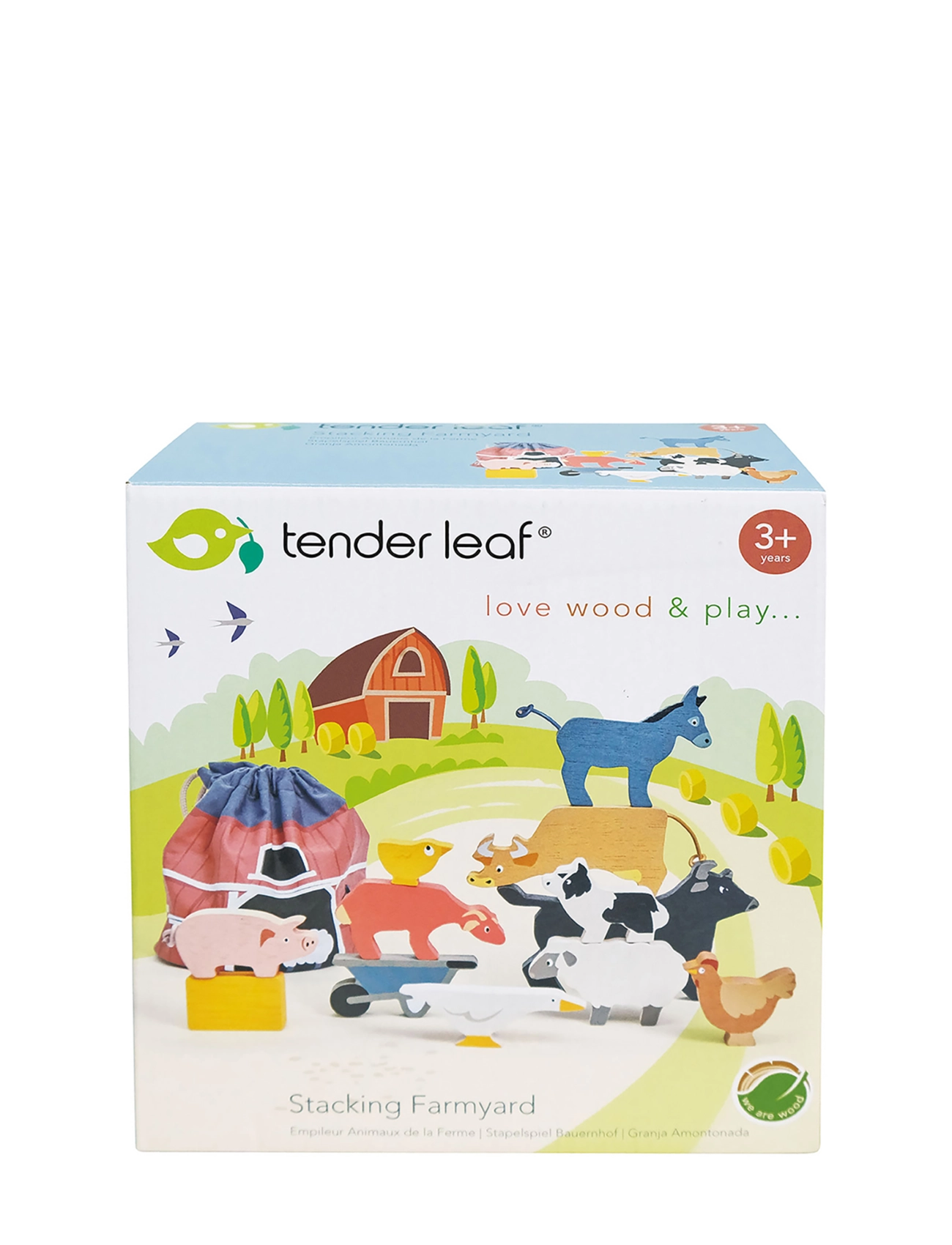 Tender Leaf - Stacking Farmyard Animals - rakennuspalikat - multi - 2