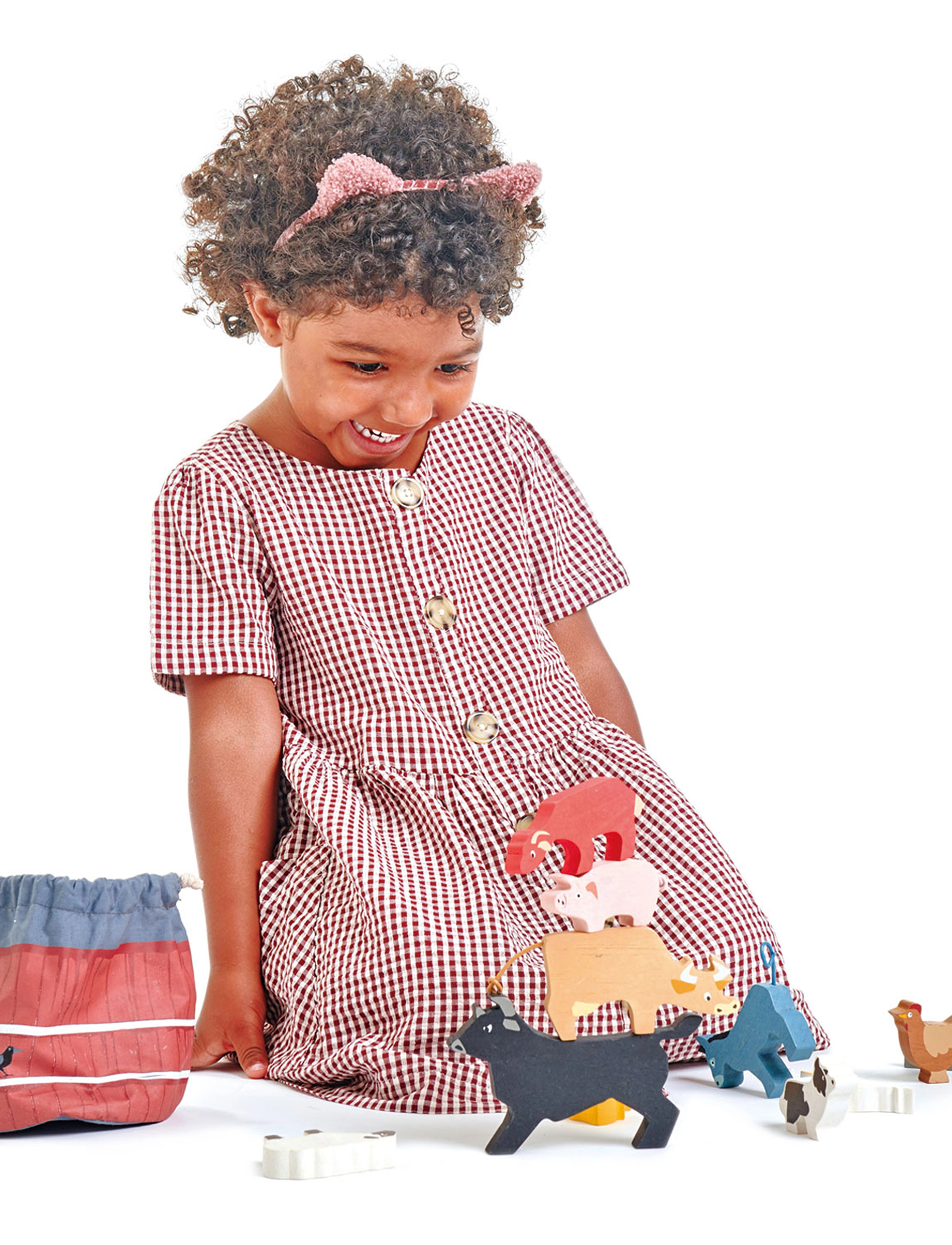 Tender Leaf - Stacking Farmyard Animals - rakennuspalikat - multi - 3