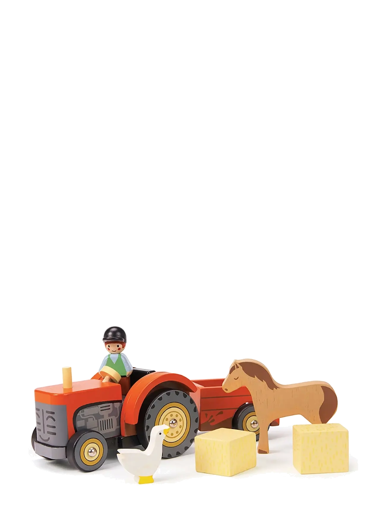 Tender Leaf Tractor and Trailer 2 - Kalėdinės dovanos vaikams - RED / red