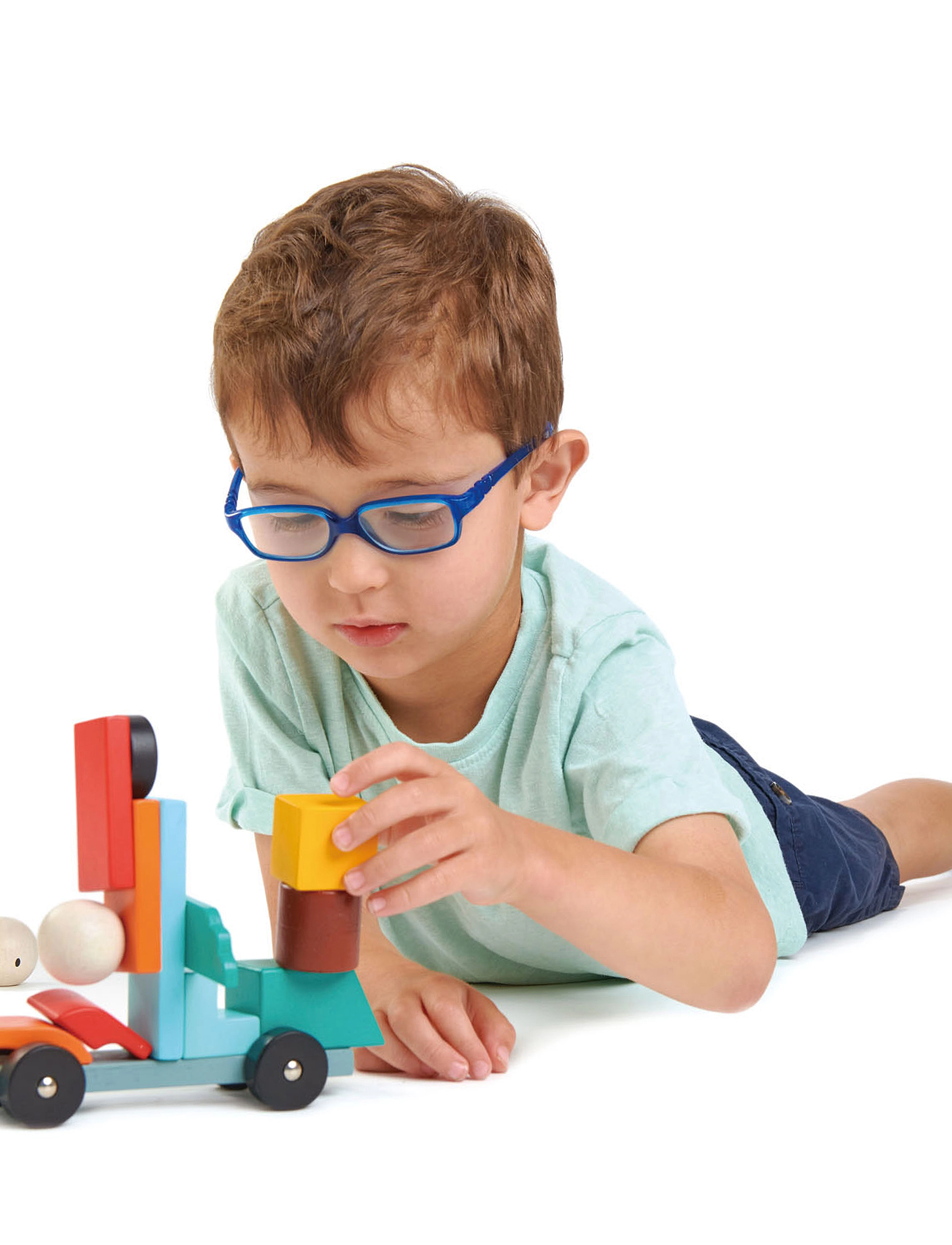 Tender Leaf Racing Magblocs, Børn, Stackable Blocks, Multi/mønstret, Str: ONE SIZE