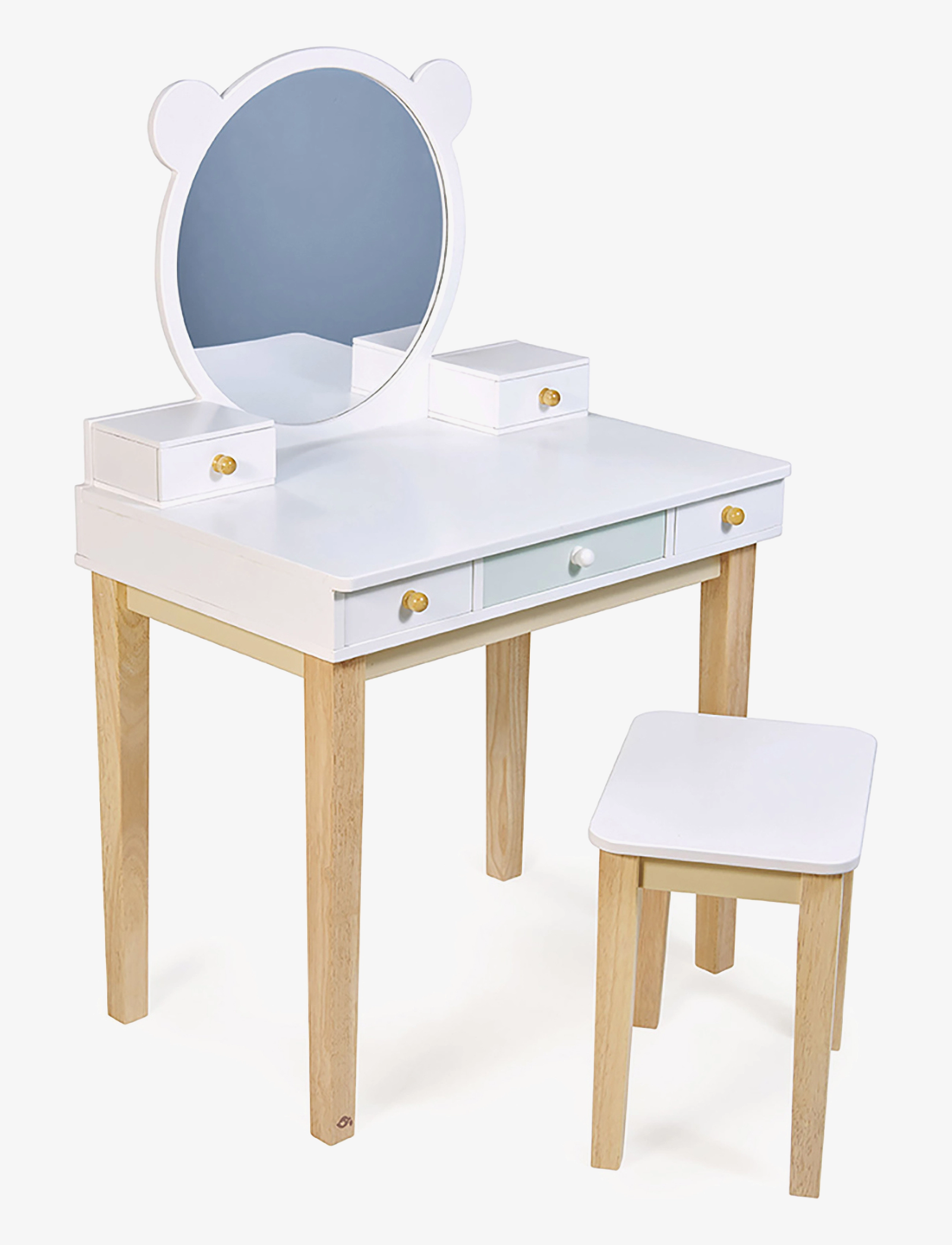 Tender Leaf Children's Furniture - Dressing Table With Chair, MAX 30KG, White, Møbler > Stole Og Skamler, Børn