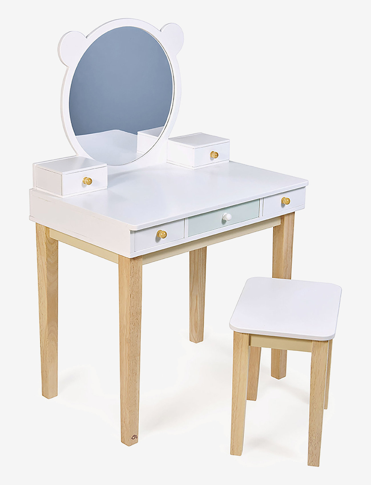 Tender Leaf - Children's Furniture - Dressing Table with Chair - pakkeløsninger - white - 0