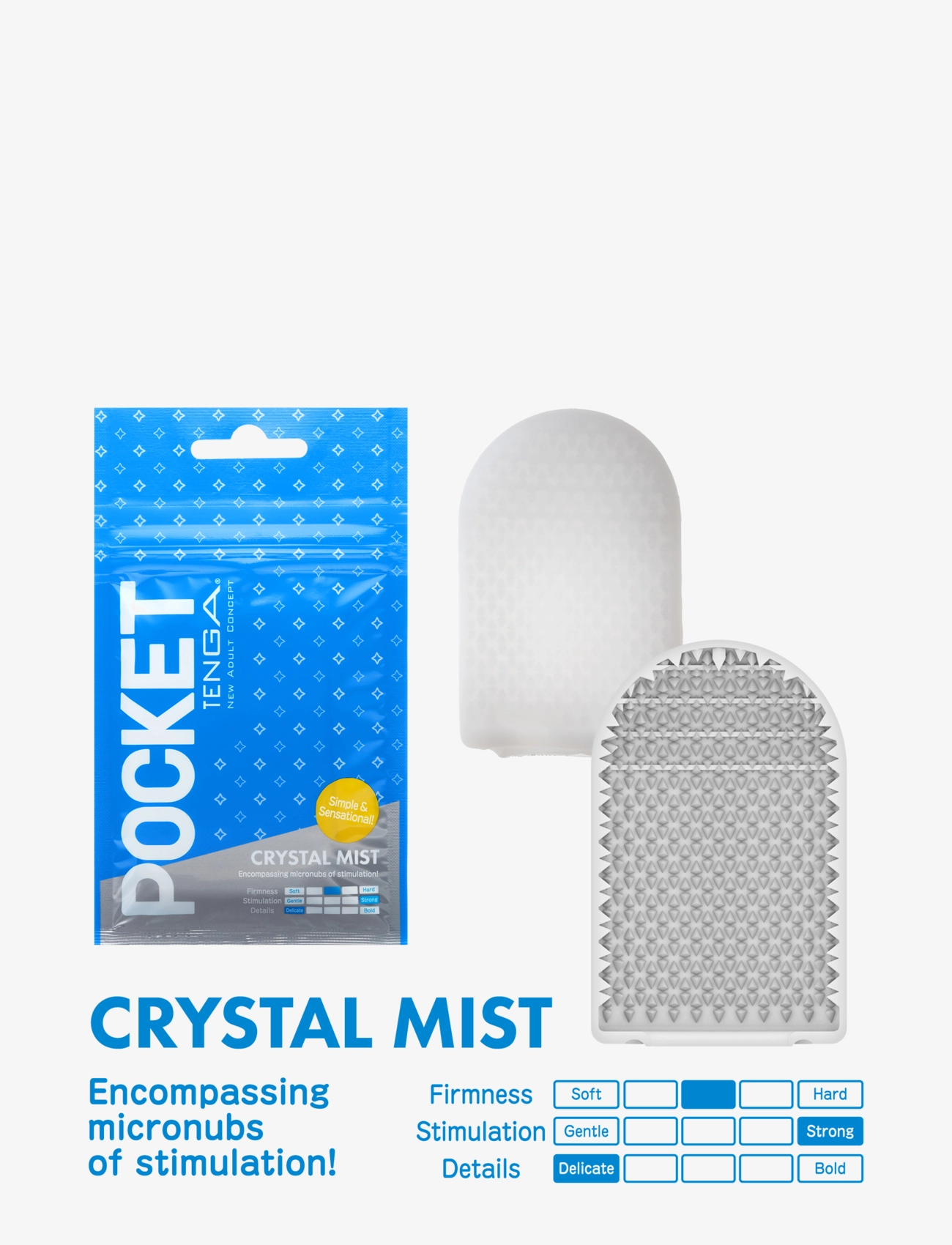 Tenga - Tenga Pocket Crystal Mist - penispumpar & penisringar - no color - 1