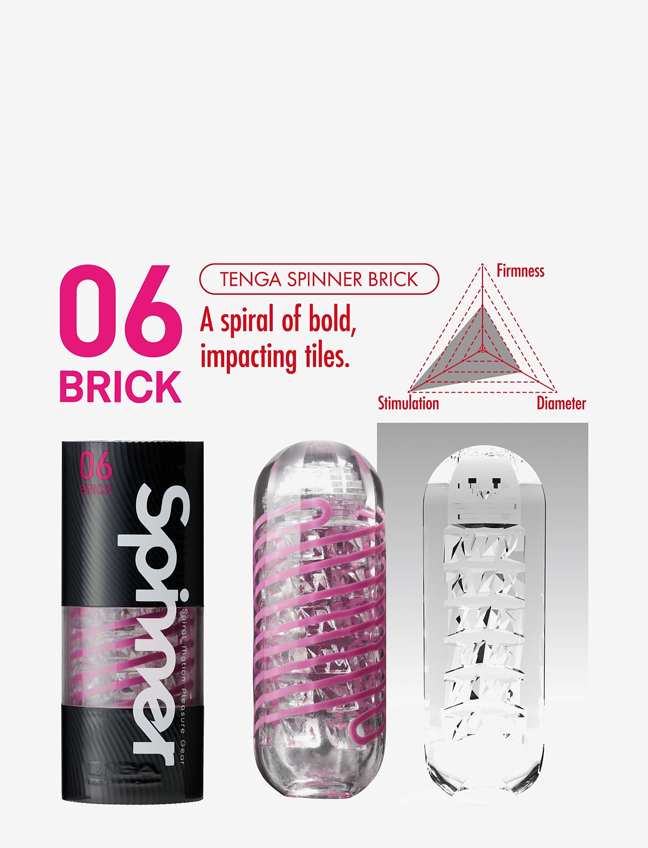 Tenga - Tenga Spinner 06 Brick - sex & intimacy - no color - 3