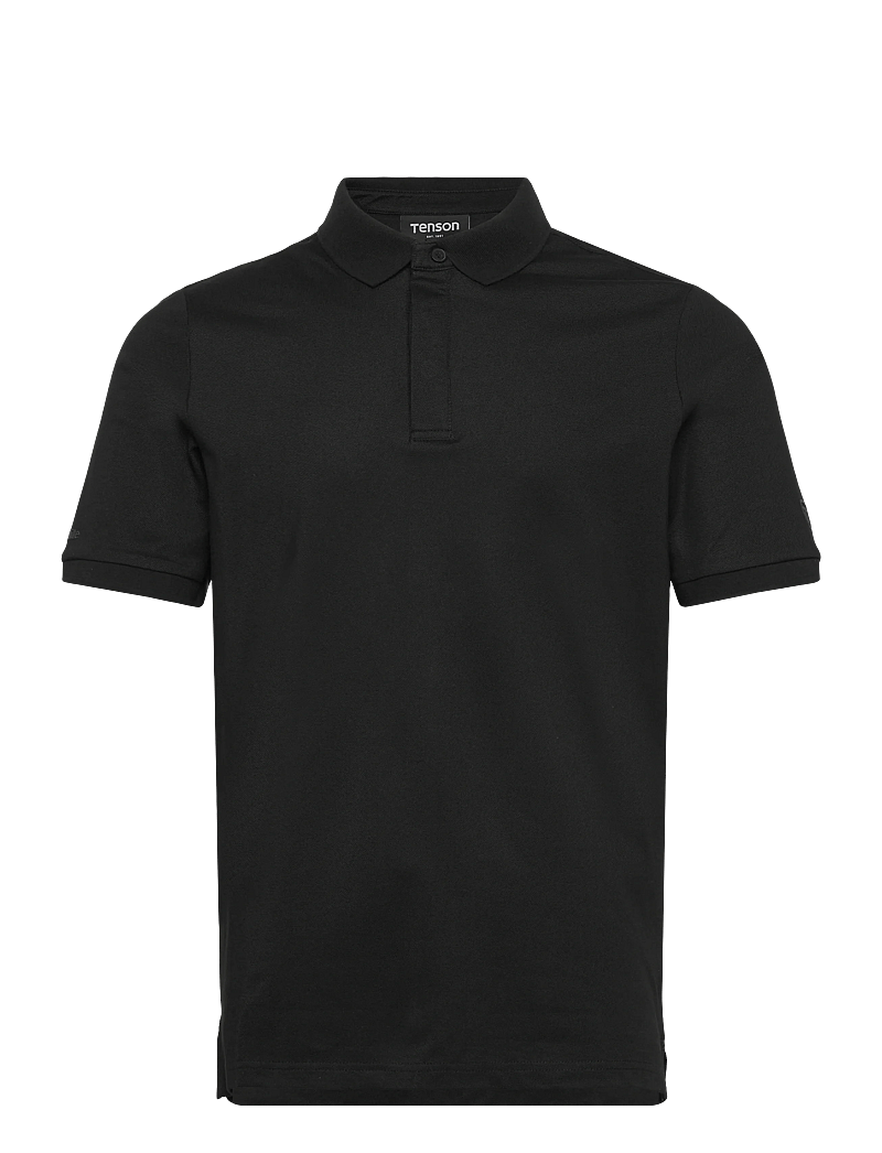 Tenson - TXlite Tri-Blend Polo Men - oberteile & t-shirts - black - 0