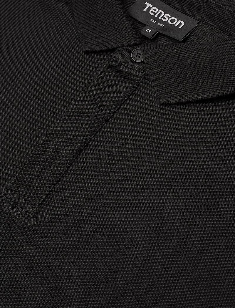 Tenson - TXlite Tri-Blend Polo Men - oberteile & t-shirts - black - 2