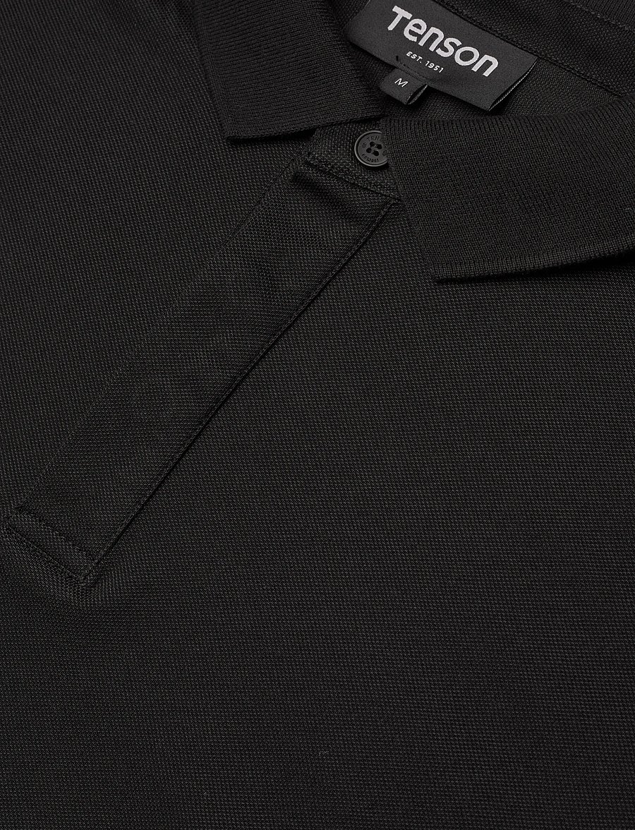 Tenson - TXlite Tri-Blend Polo Men - toppe & t-shirts - black - 2