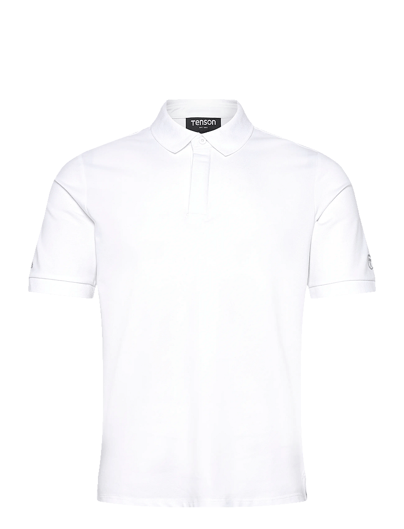 Tenson - TXlite Tri-Blend Polo Men - oberteile & t-shirts - white - 0