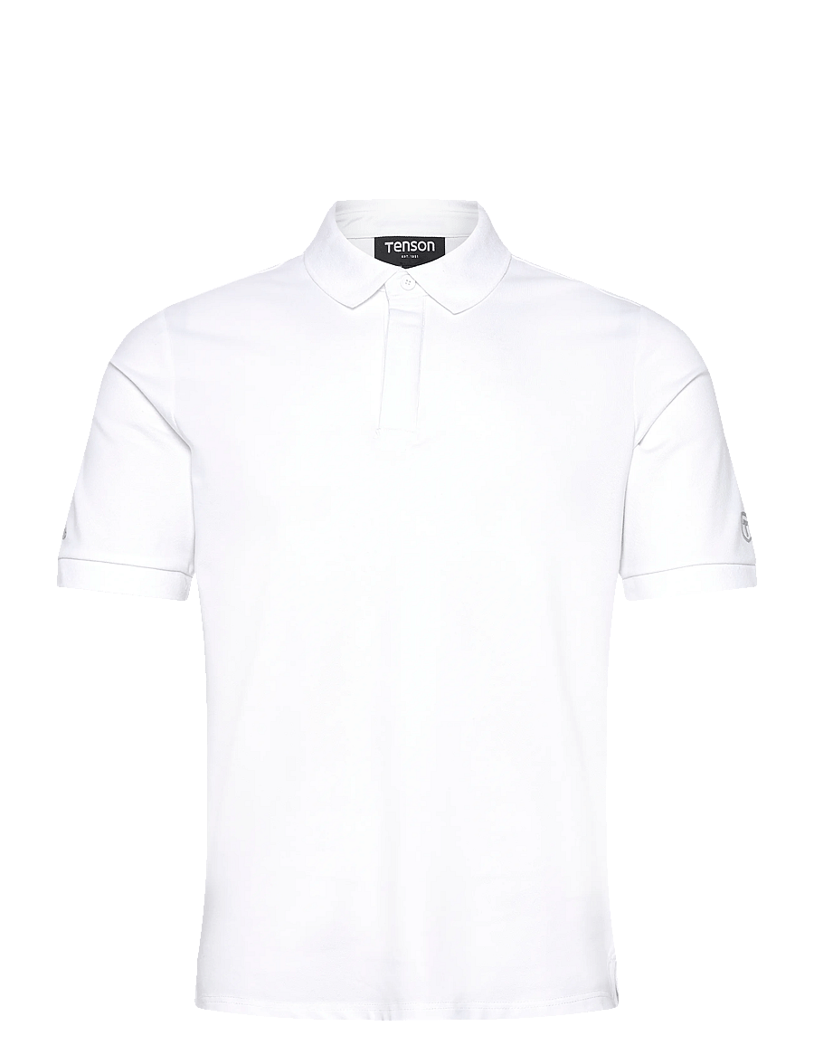 Tenson - TXlite Tri-Blend Polo Men - oberteile & t-shirts - white - 0