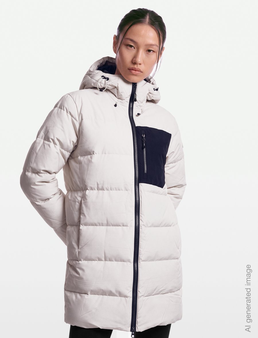 Tenson - Dundas Down Parka W - winter jackets - light beige - 3