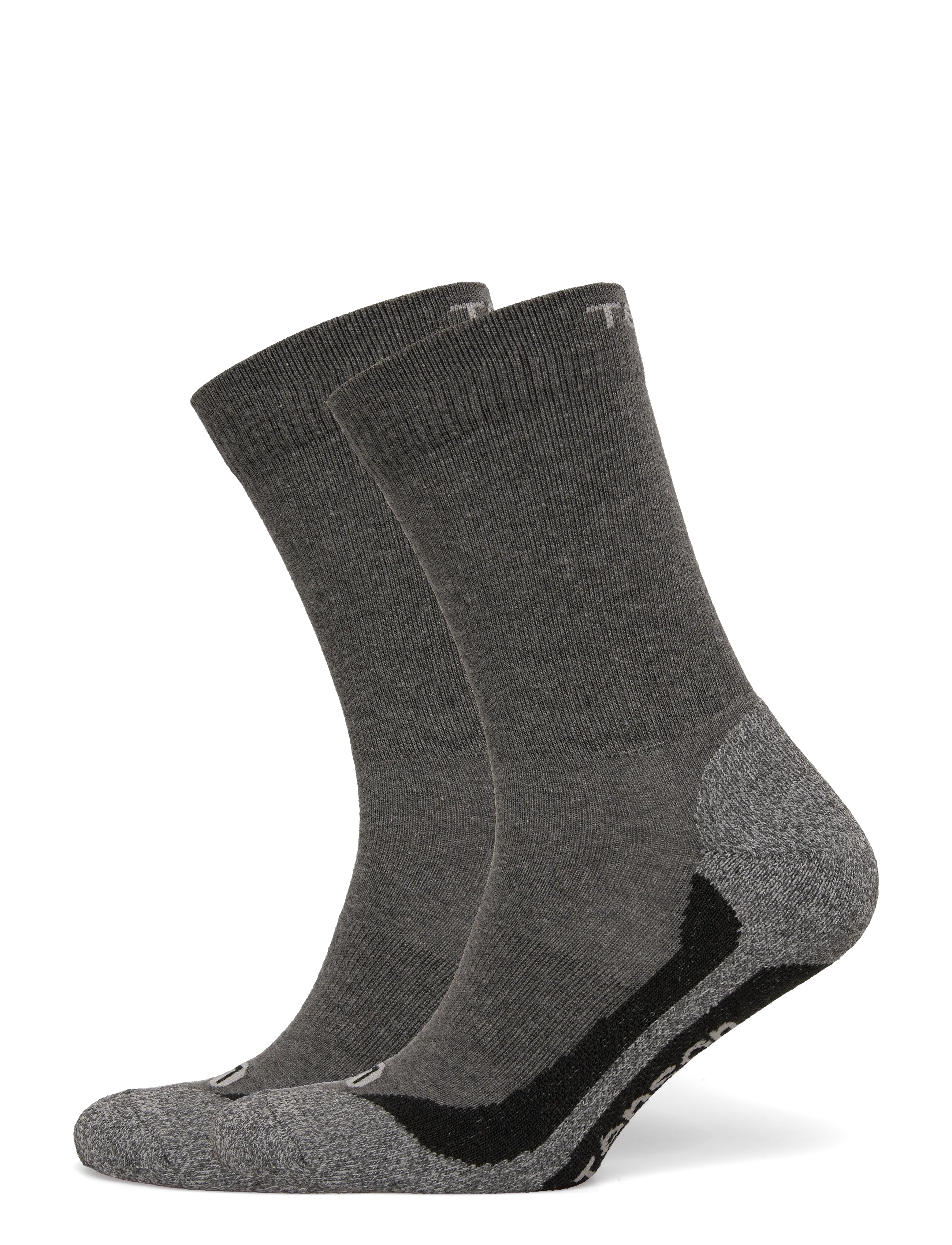 Tenson Core Hiking Crew Sock 2-Pack Unisex, 40-42, Sport Clothing, Grau - Socks, Frauen