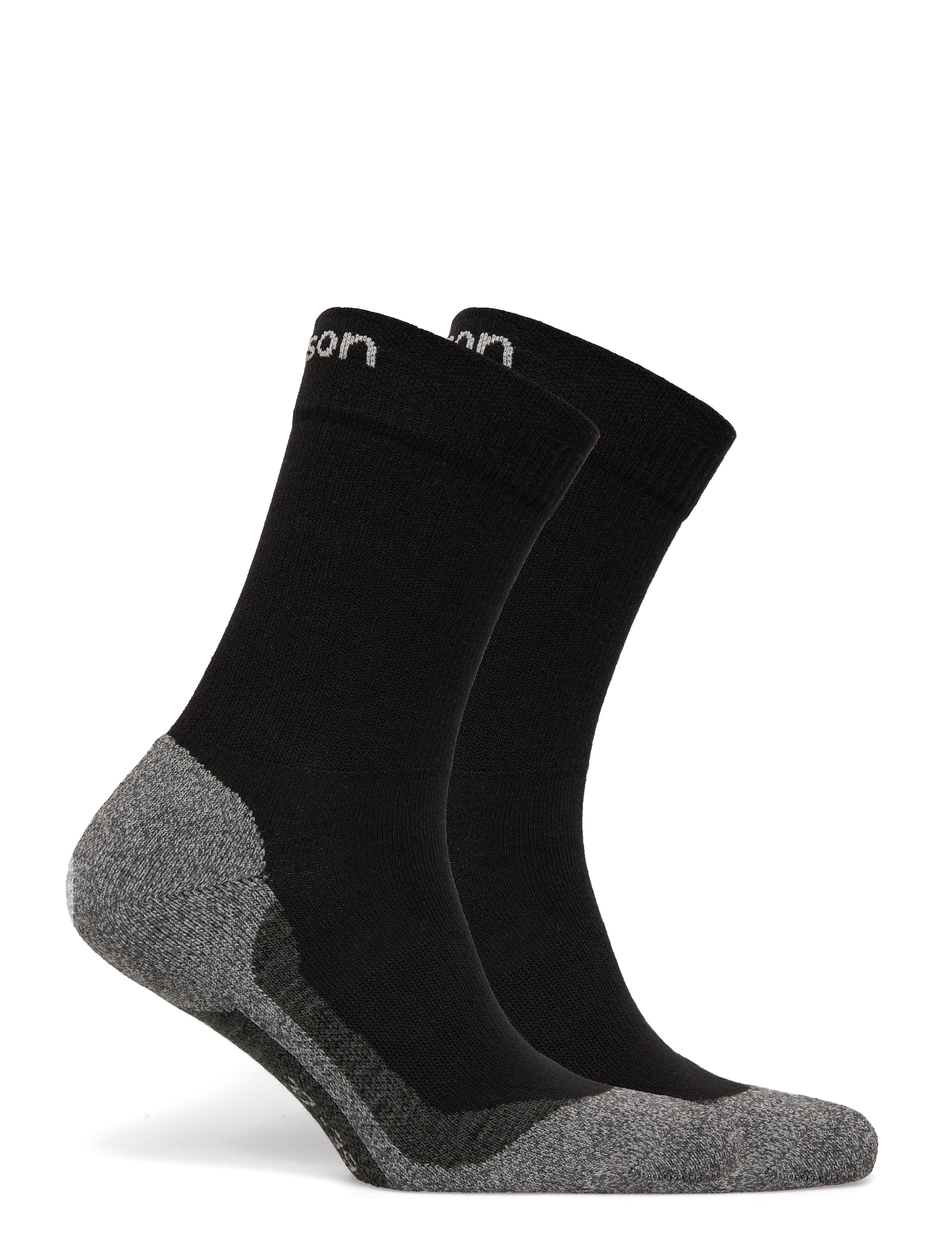 Tenson - Core Hiking Crew Sock 2-Pack Unisex - sport socks - black - 1